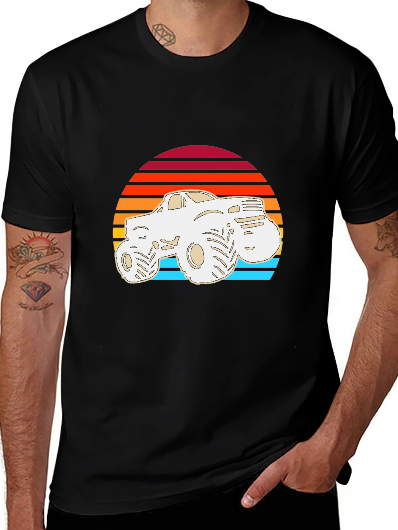 Variant 21 of Retro Monster Truck T-Shirt