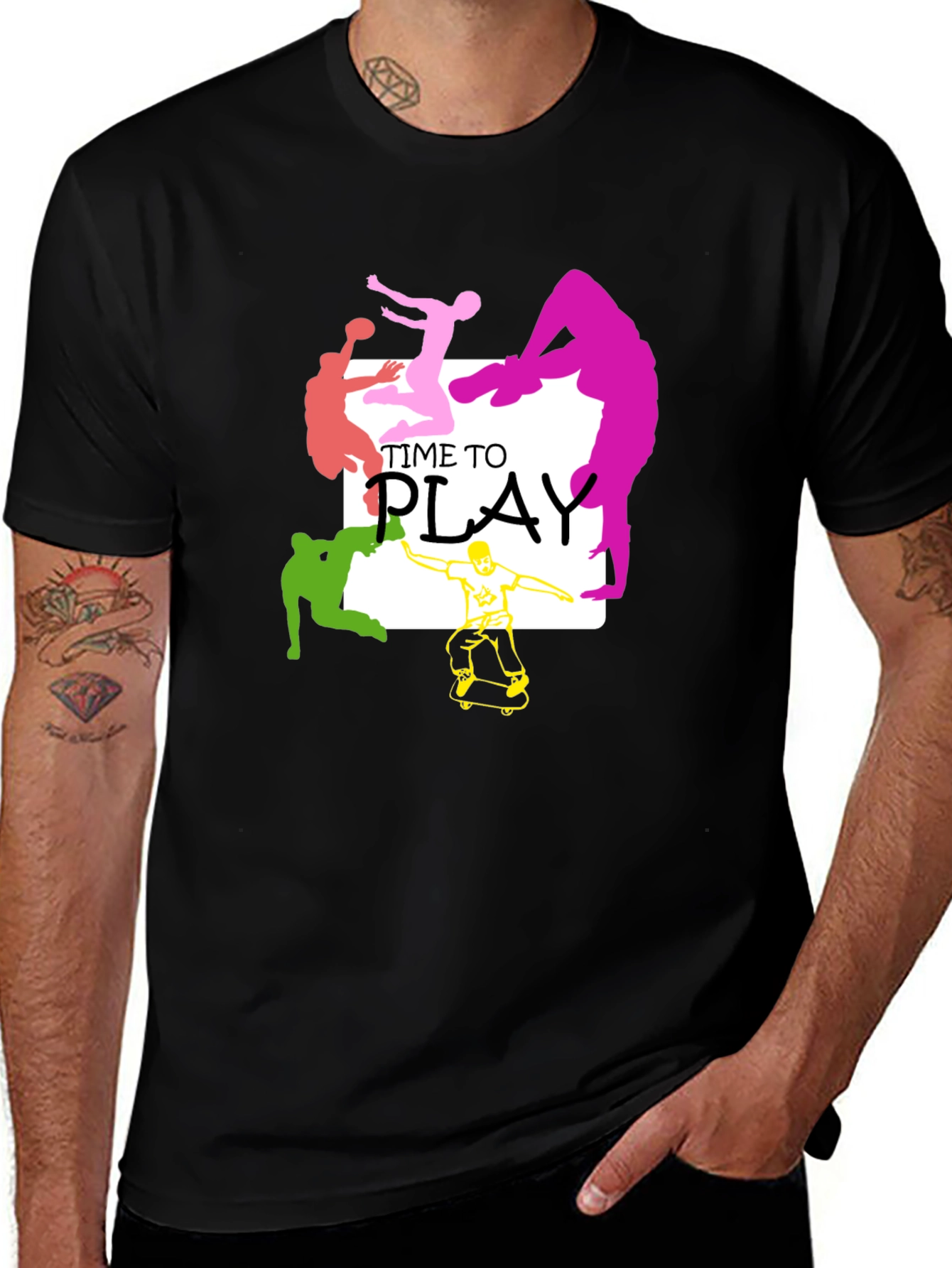 Variant 5 of Time to Play Graphic Tee