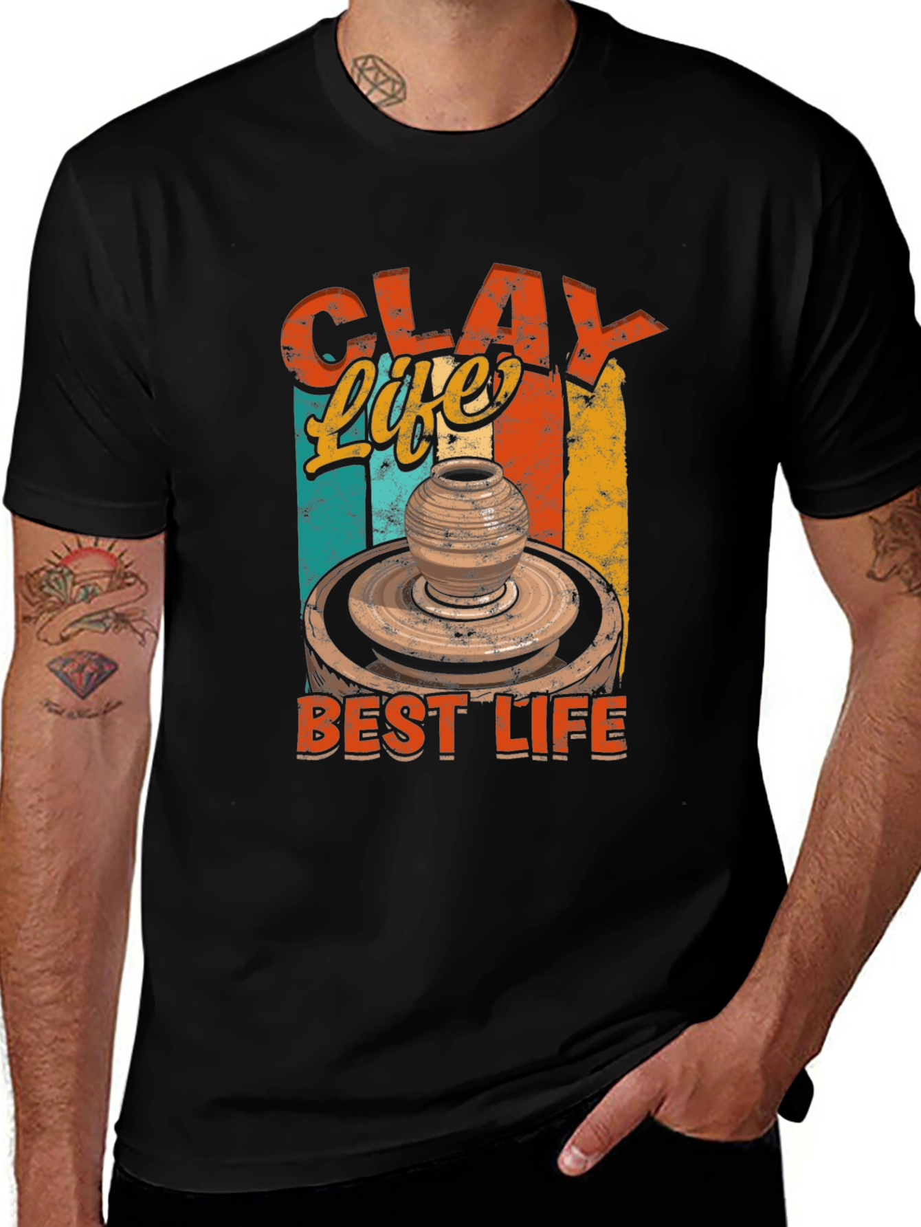 Clay Life Best Life T-Shirt Pottery Lover Gift Tee