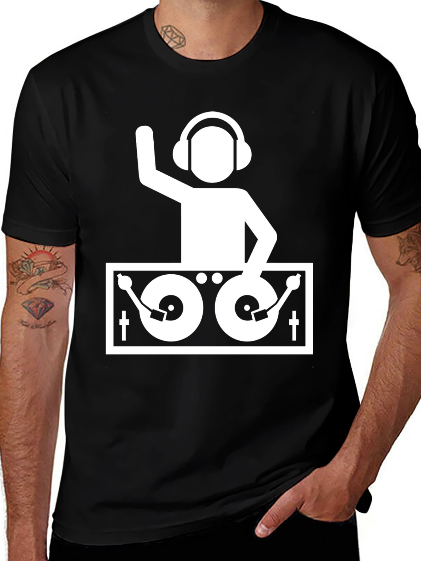 DJ Graphic Tee - Turntable Design