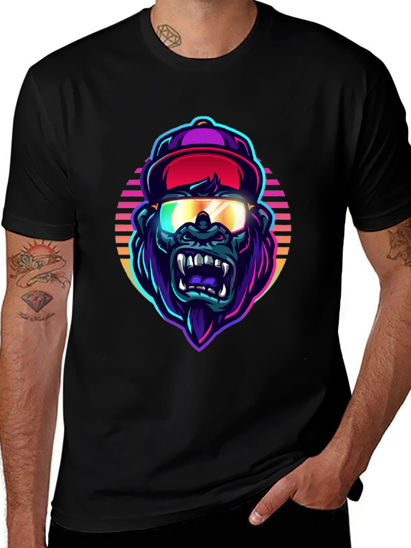 Variant 13 of Cool Gorilla Graphic Tee