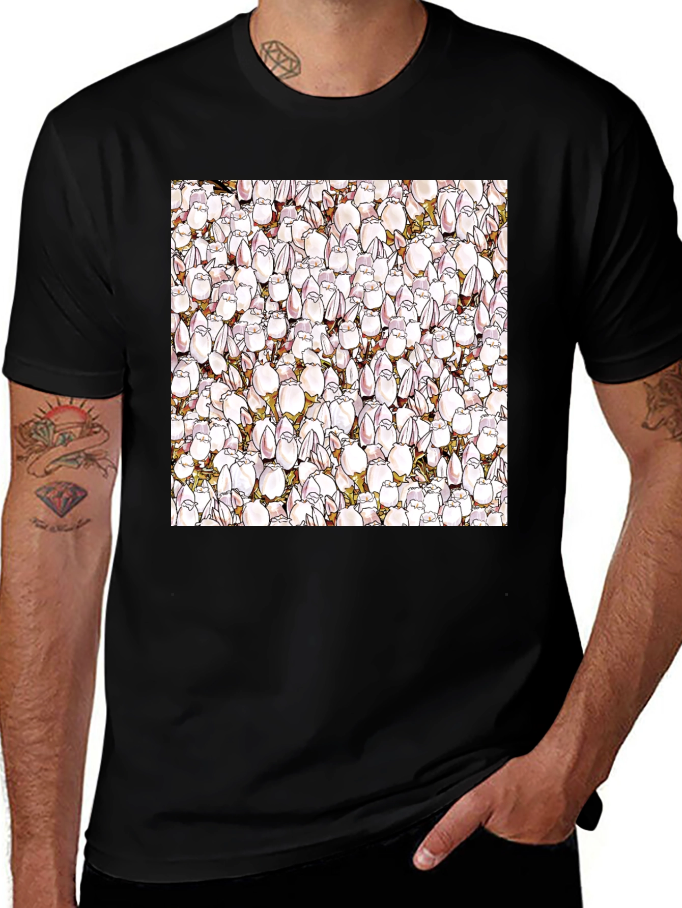 Variant 28 of Floral Pattern T-Shirt - Unique Design