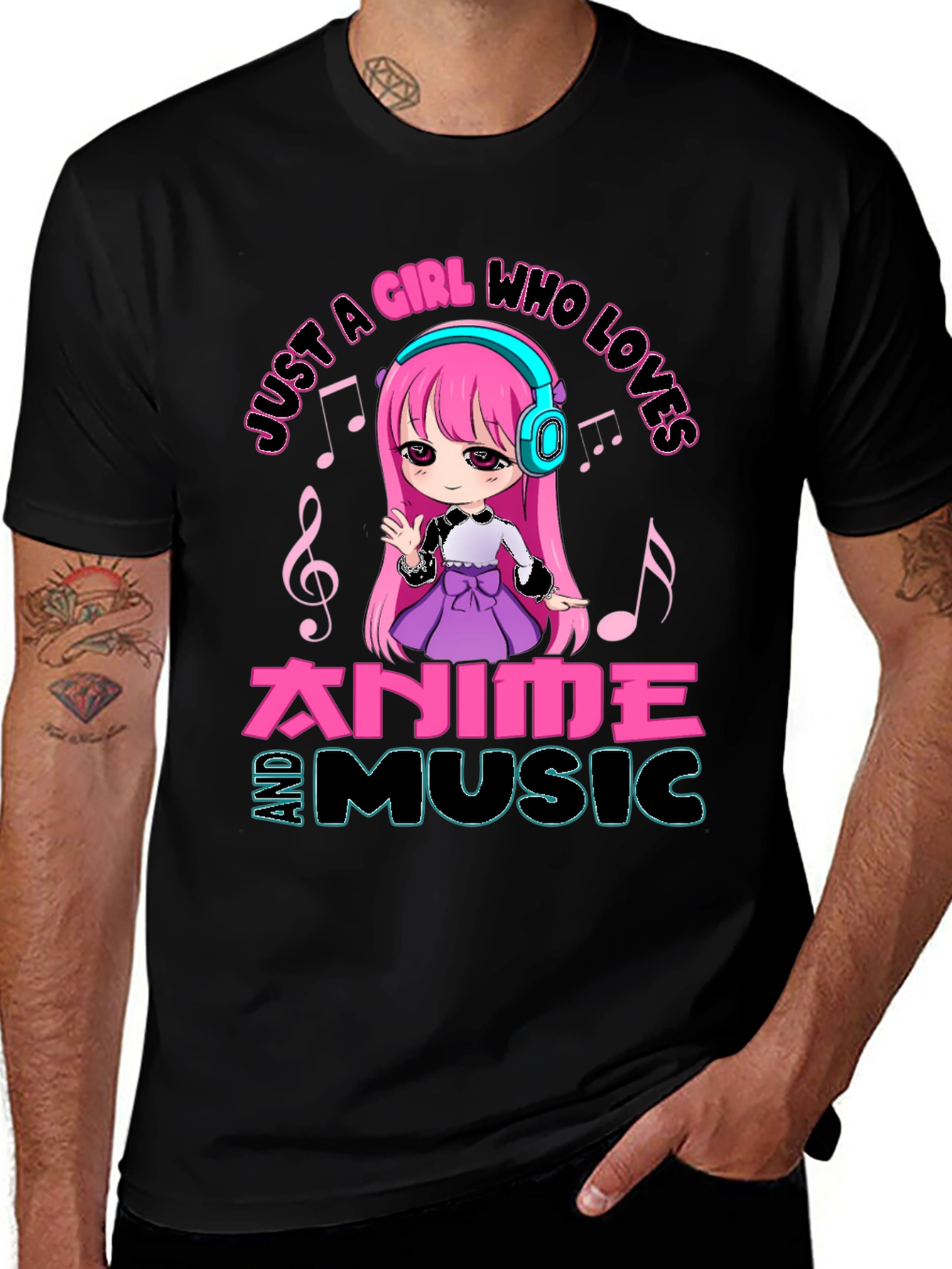 Variant 13 of Anime and Music Lover T-Shirt