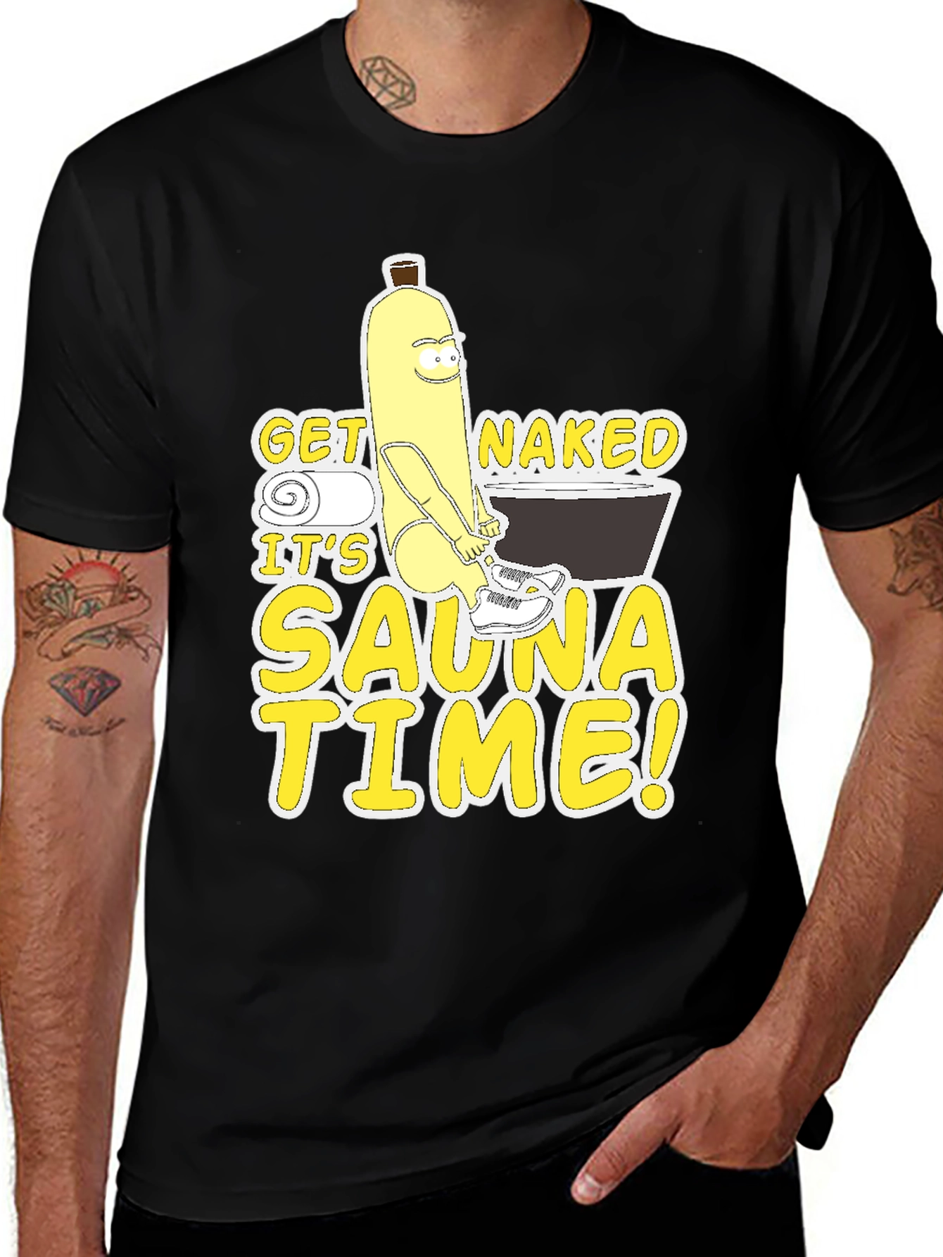 Variant 12 of Funny Banana Sauna Time T-Shirt