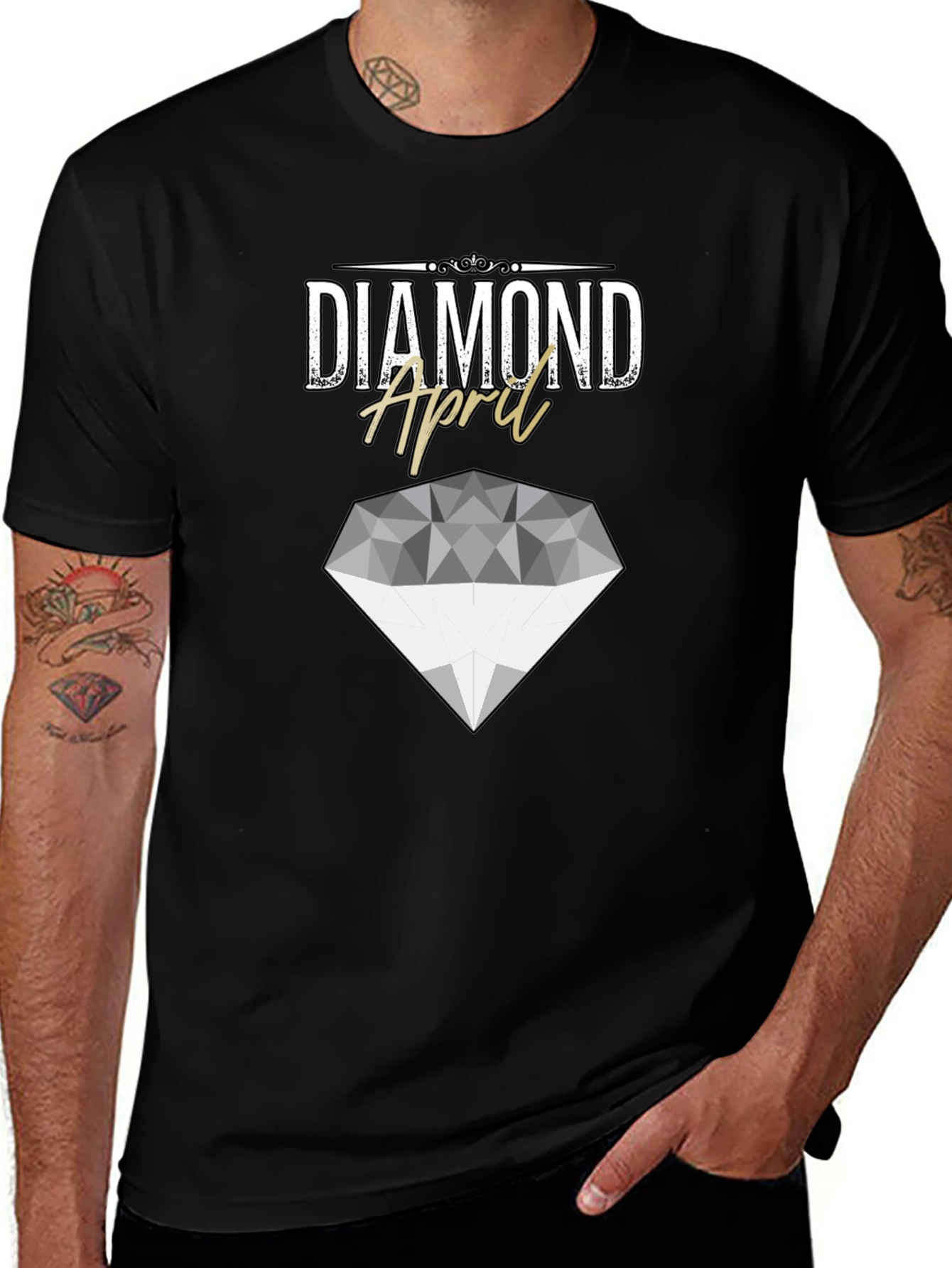 Variant 29 of Diamond April Birthday T-Shirt
