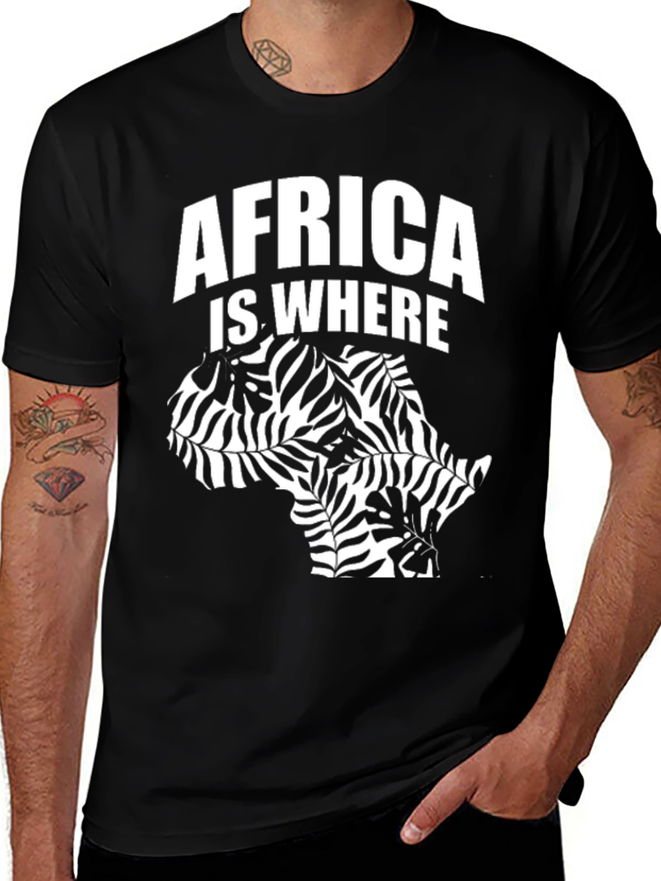 Africa Zebra Leaf T-Shirt