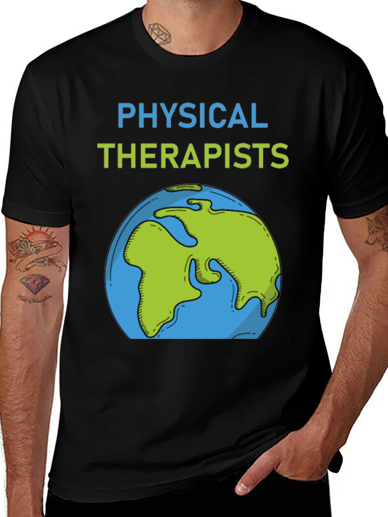 Variant 18 of Physical Therapists Earth T-Shirt
