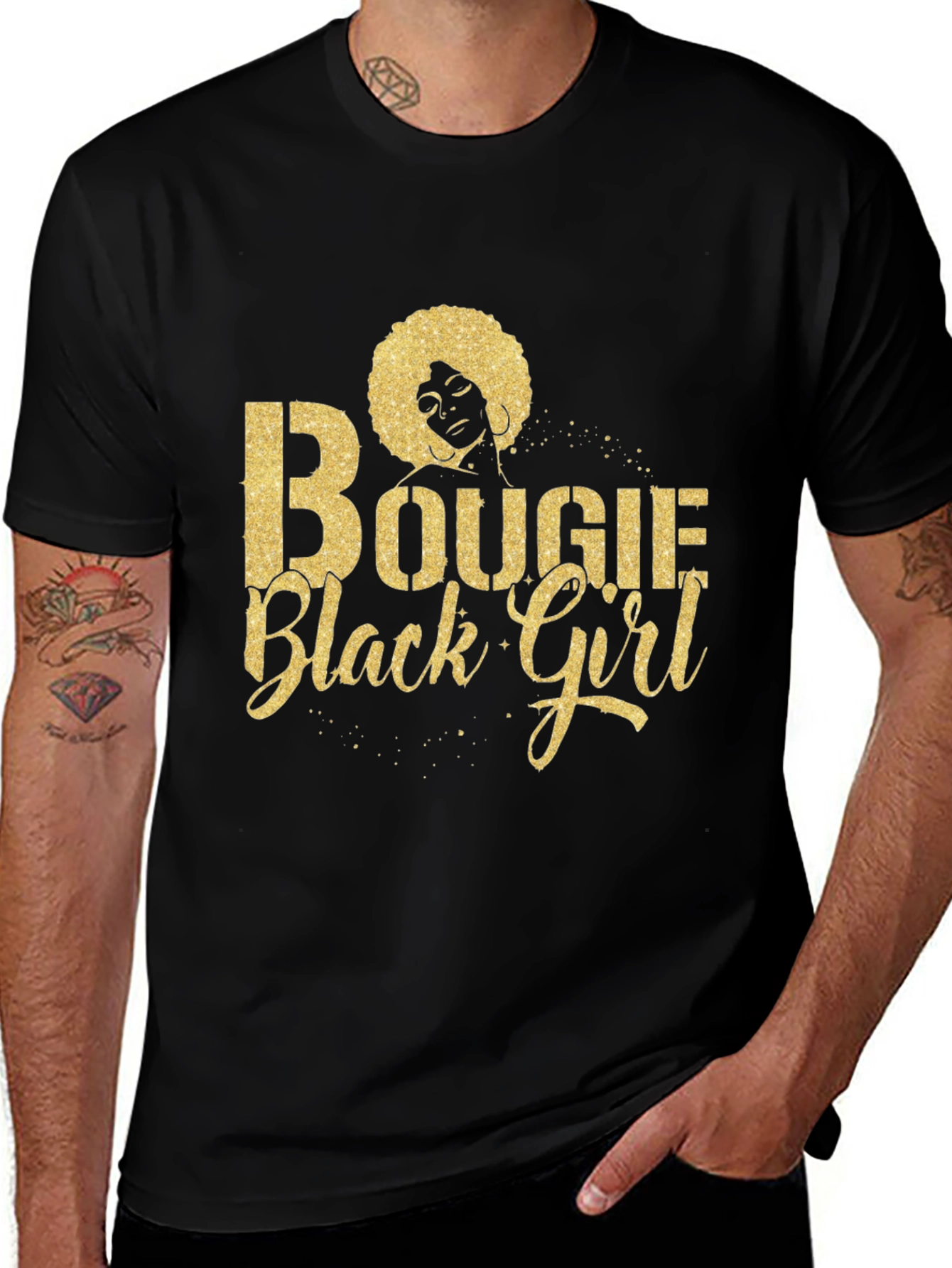 Variant 23 of Bougie Black Girl Graphic Tee - Stylish Women's T-Shirt