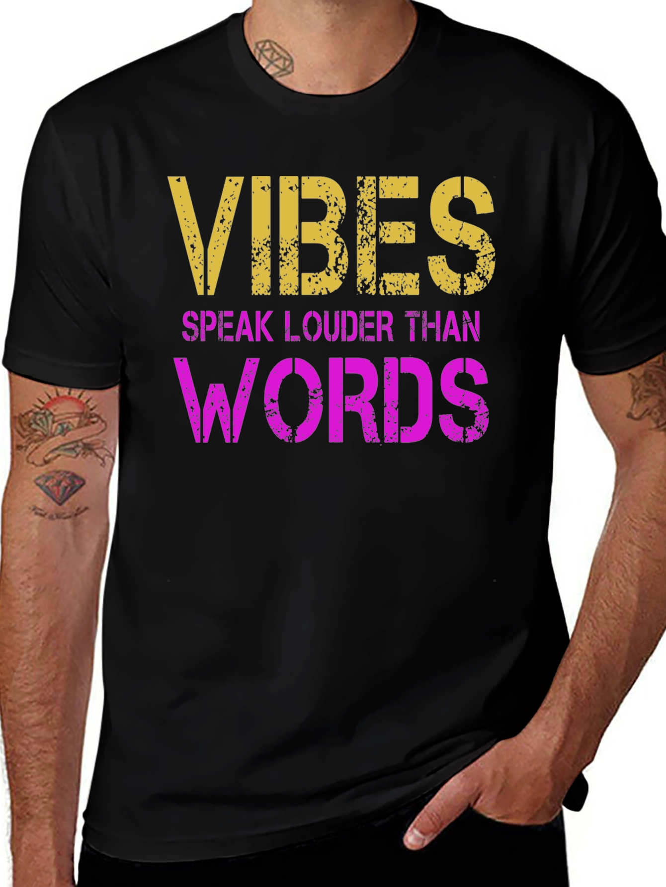 Variant 28 of Vibes Speak Louder T-Shirt