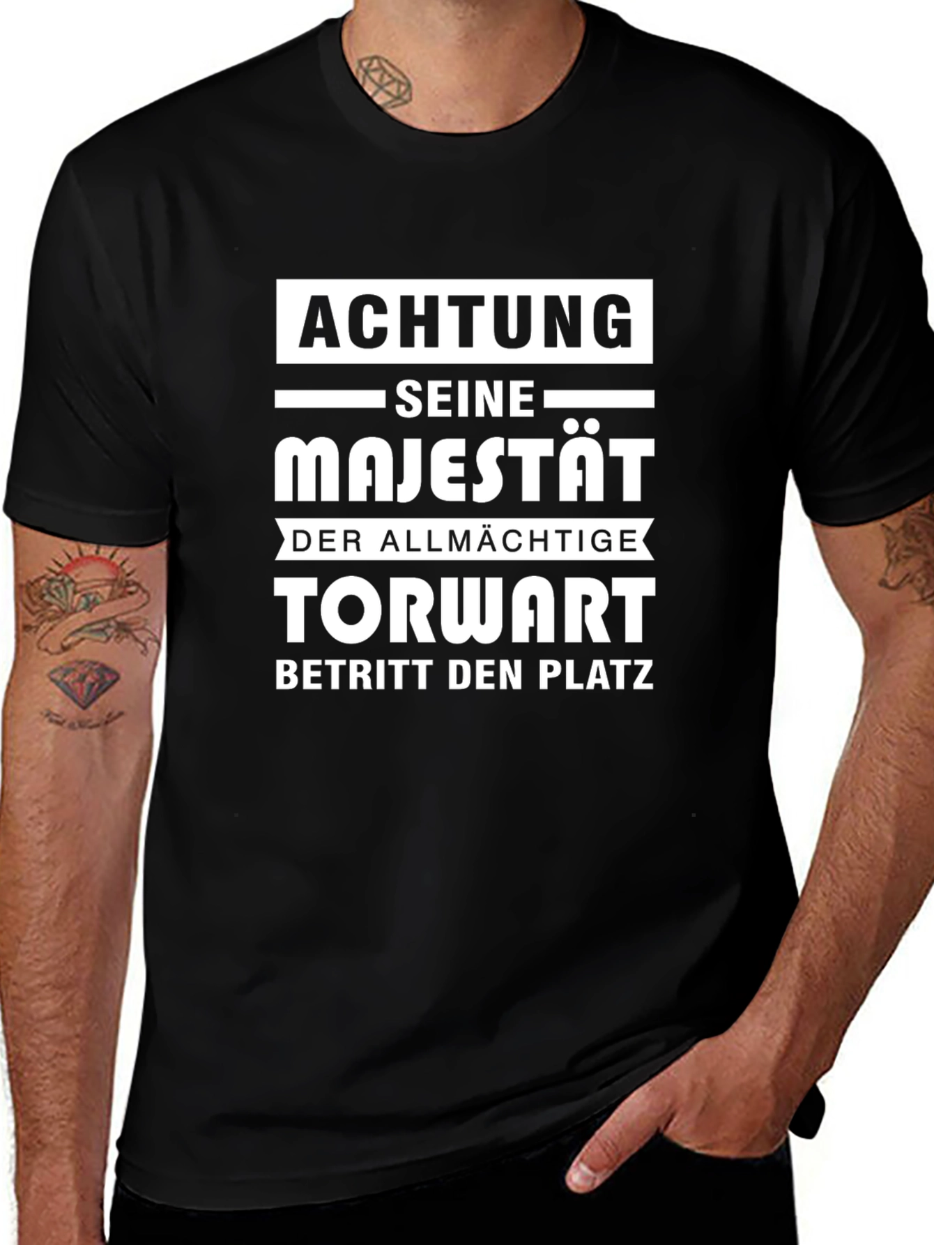 Variant 28 of Achtung Torwart T-Shirt - Majestic Goalie