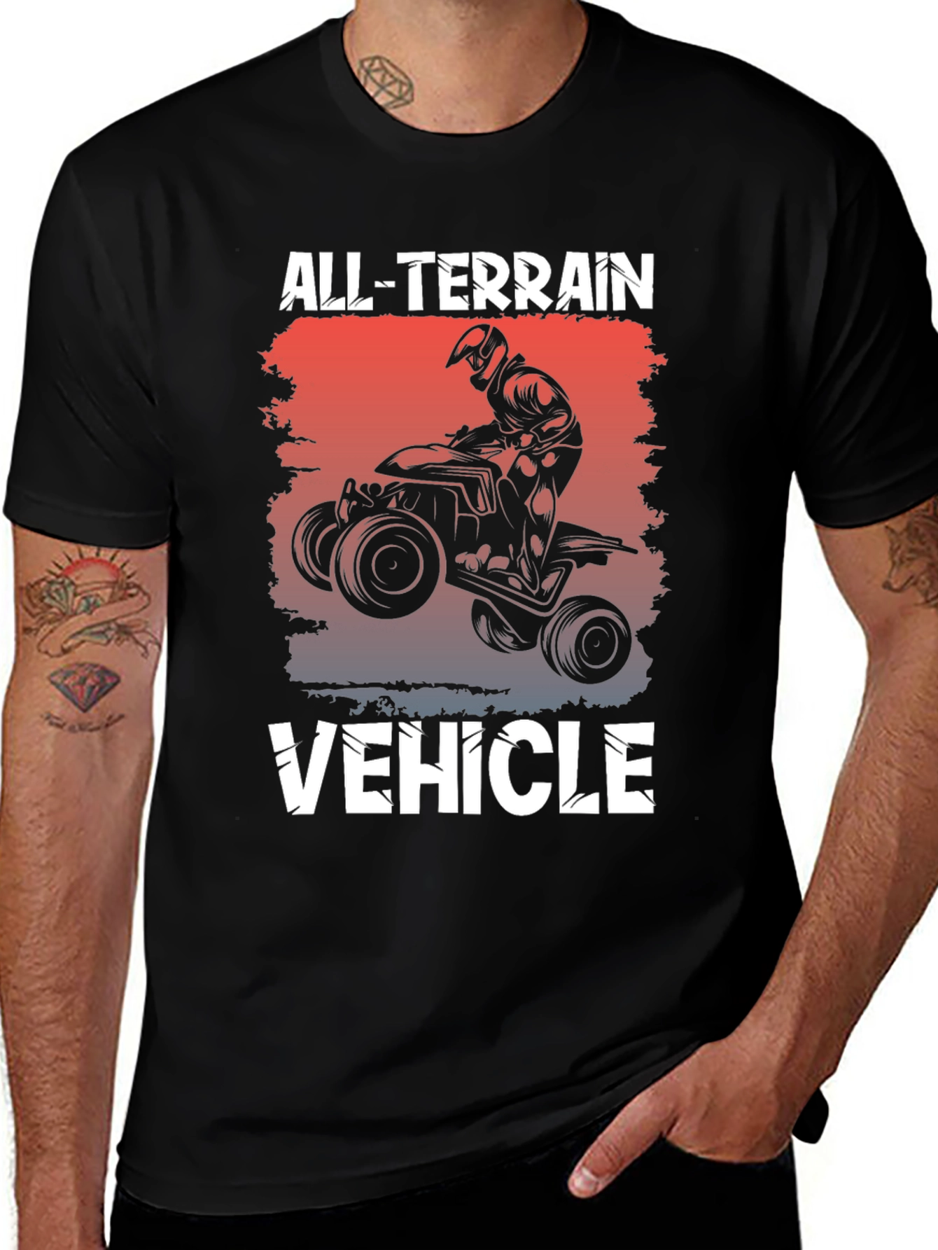 Black All Terrain Vehicle T-Shirt main image