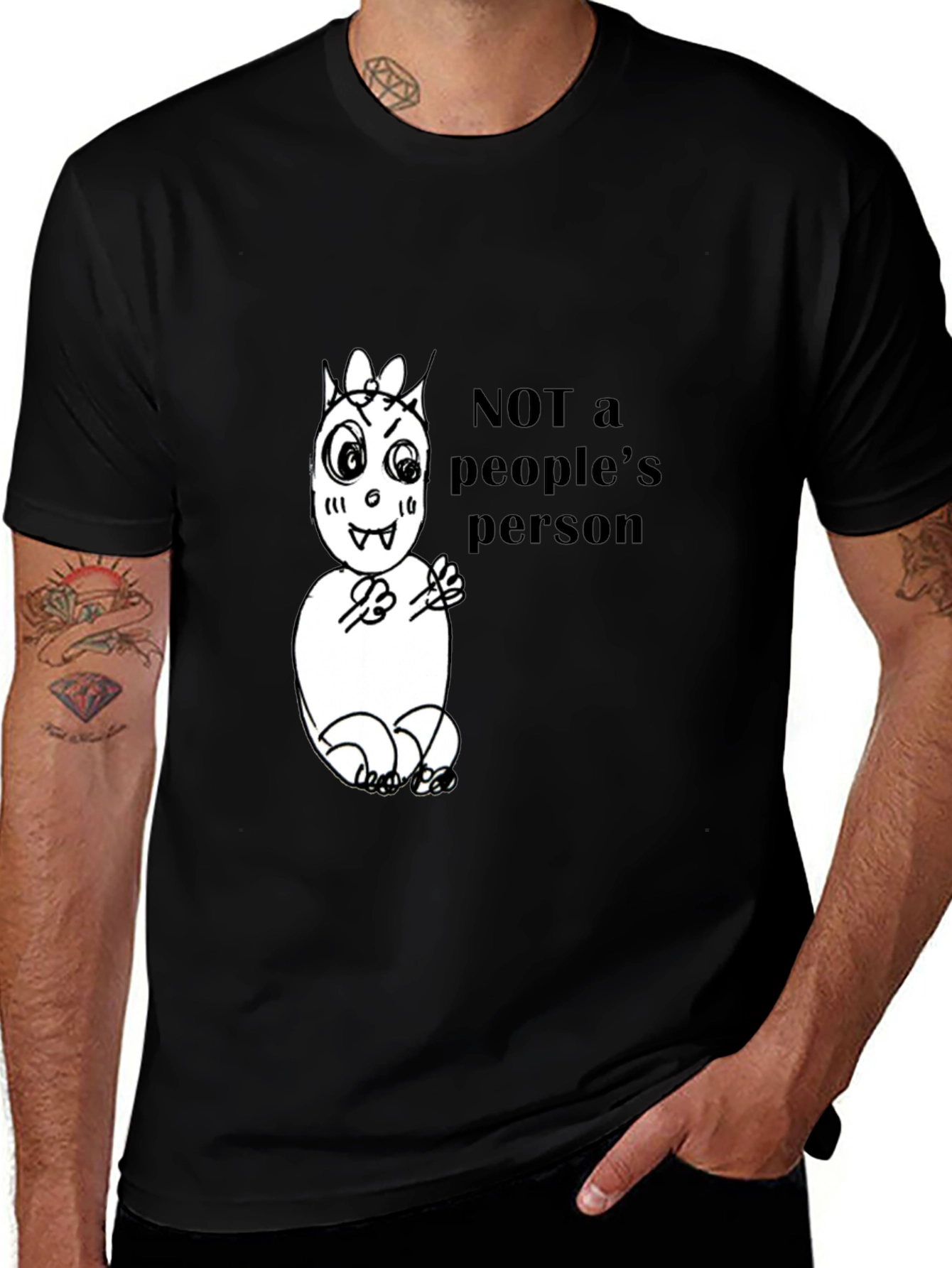Variant 7 of Not a People's Person Graphic Tee