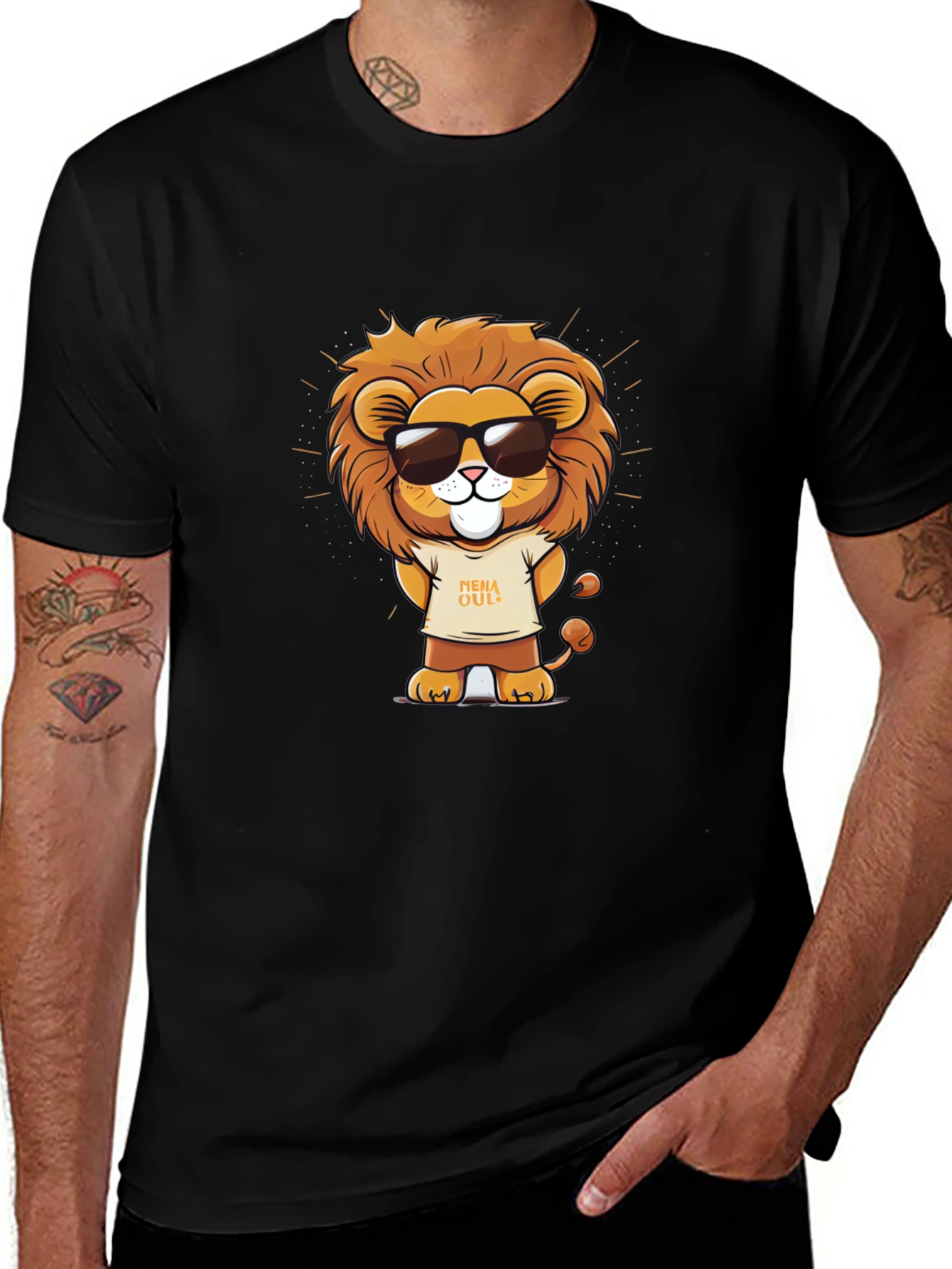 Variant 20 of Cool Lion Graphic T-Shirt