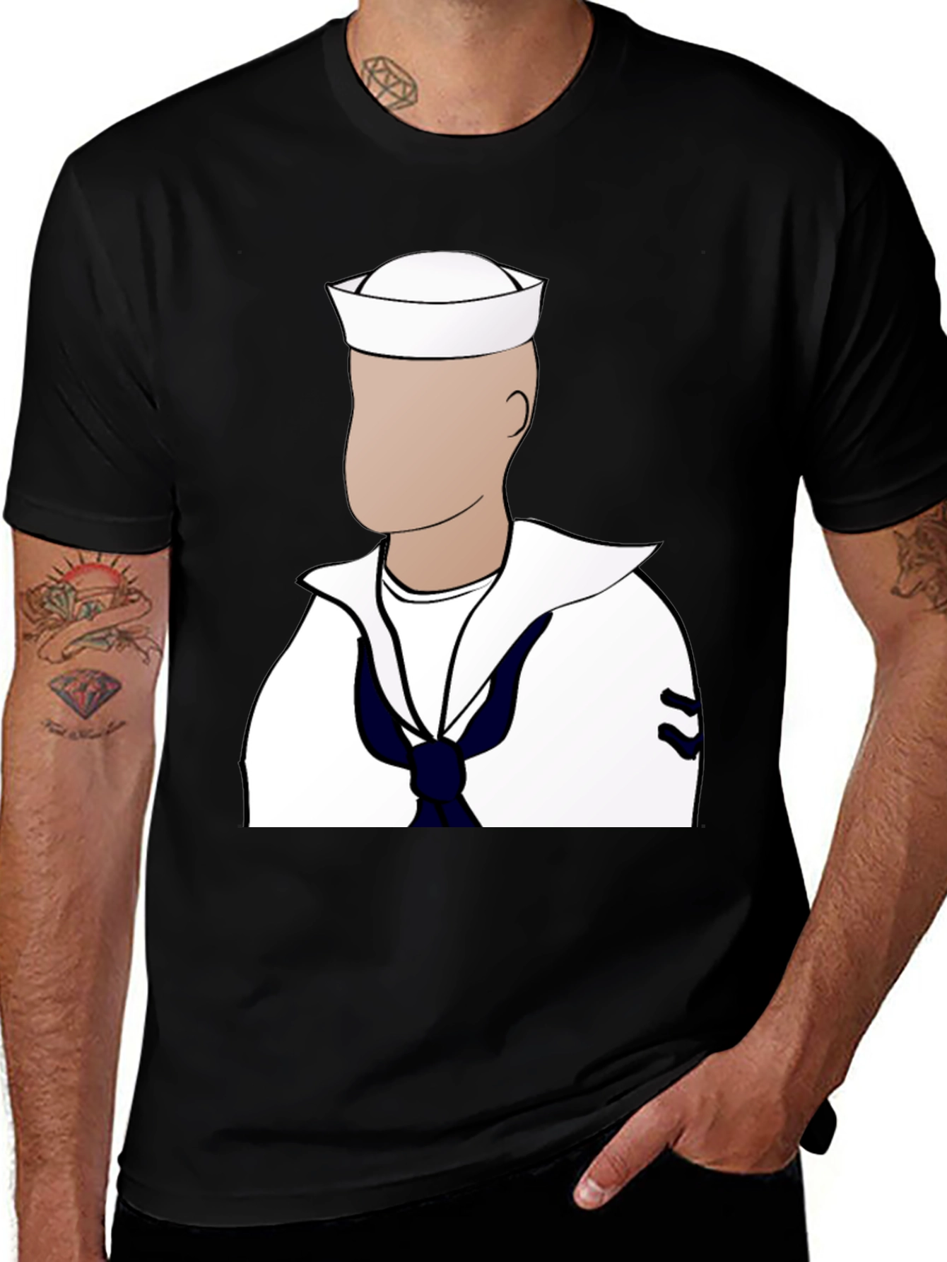 Variant 5 of Sailor Graphic Tee - Classic Nautical Design