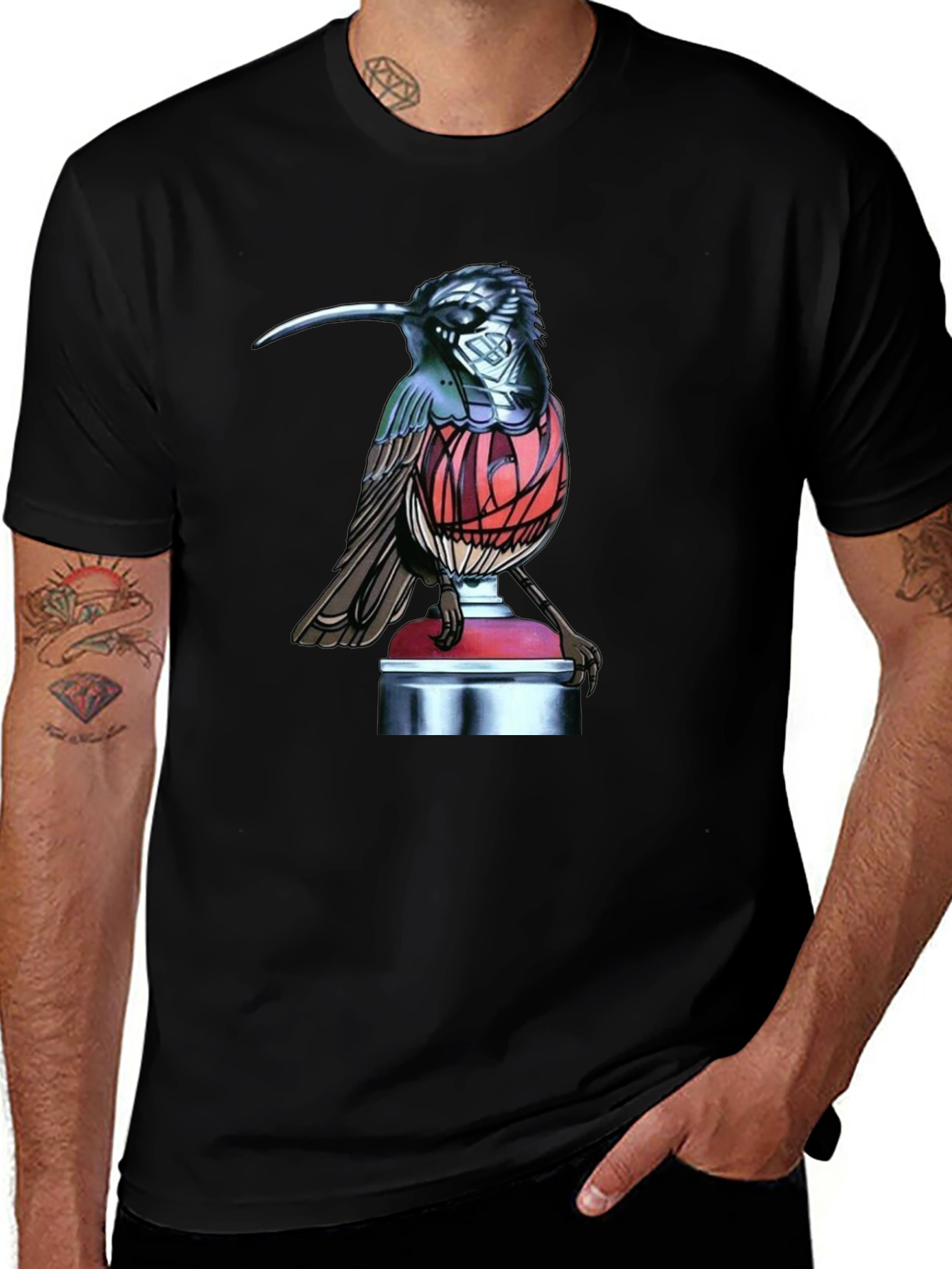 Hummingbird Spray Can Art T-Shirt