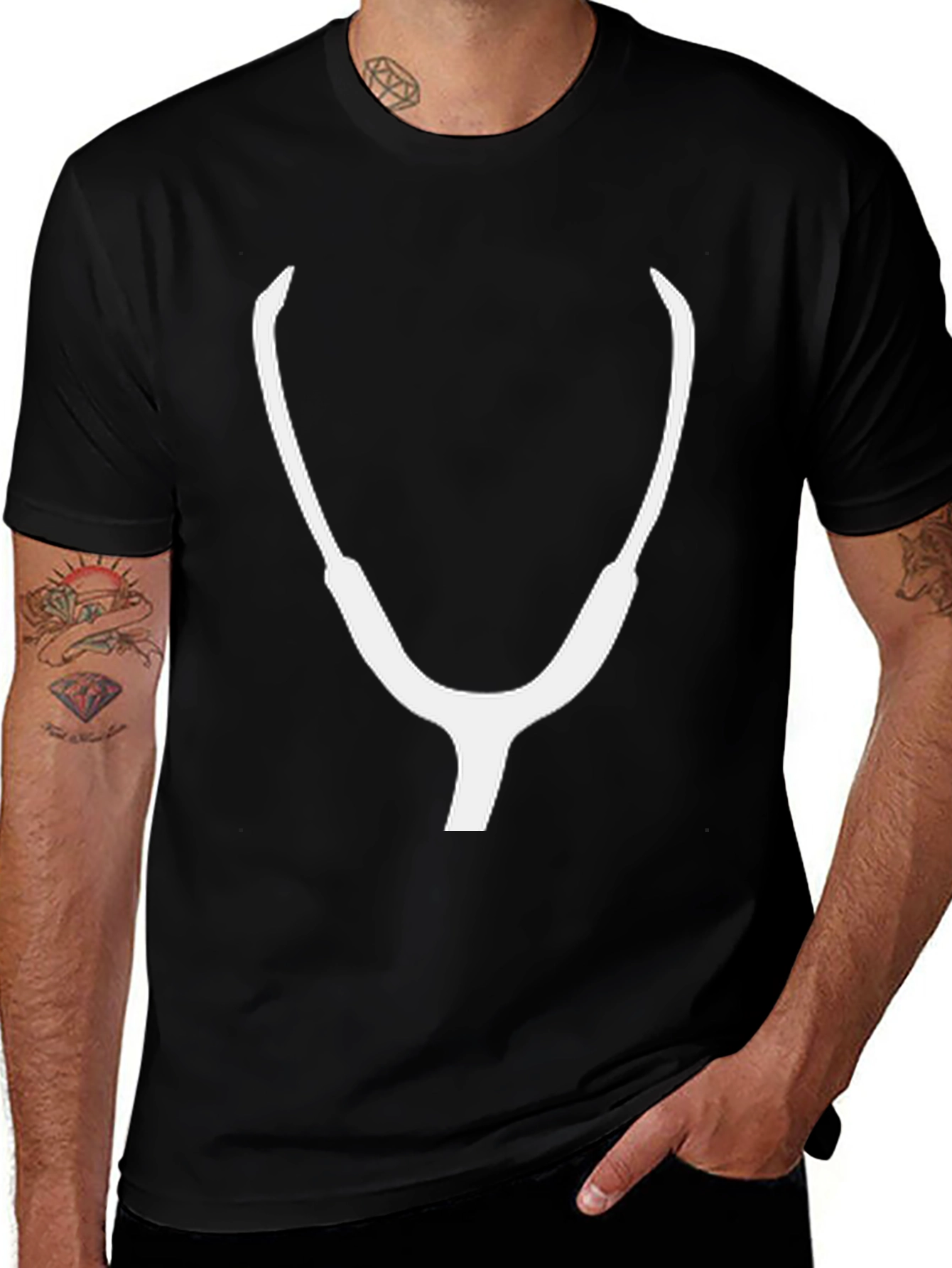Variant 18 of Stethoscope Graphic Tee - Medical Professional Inspired T-Shirt