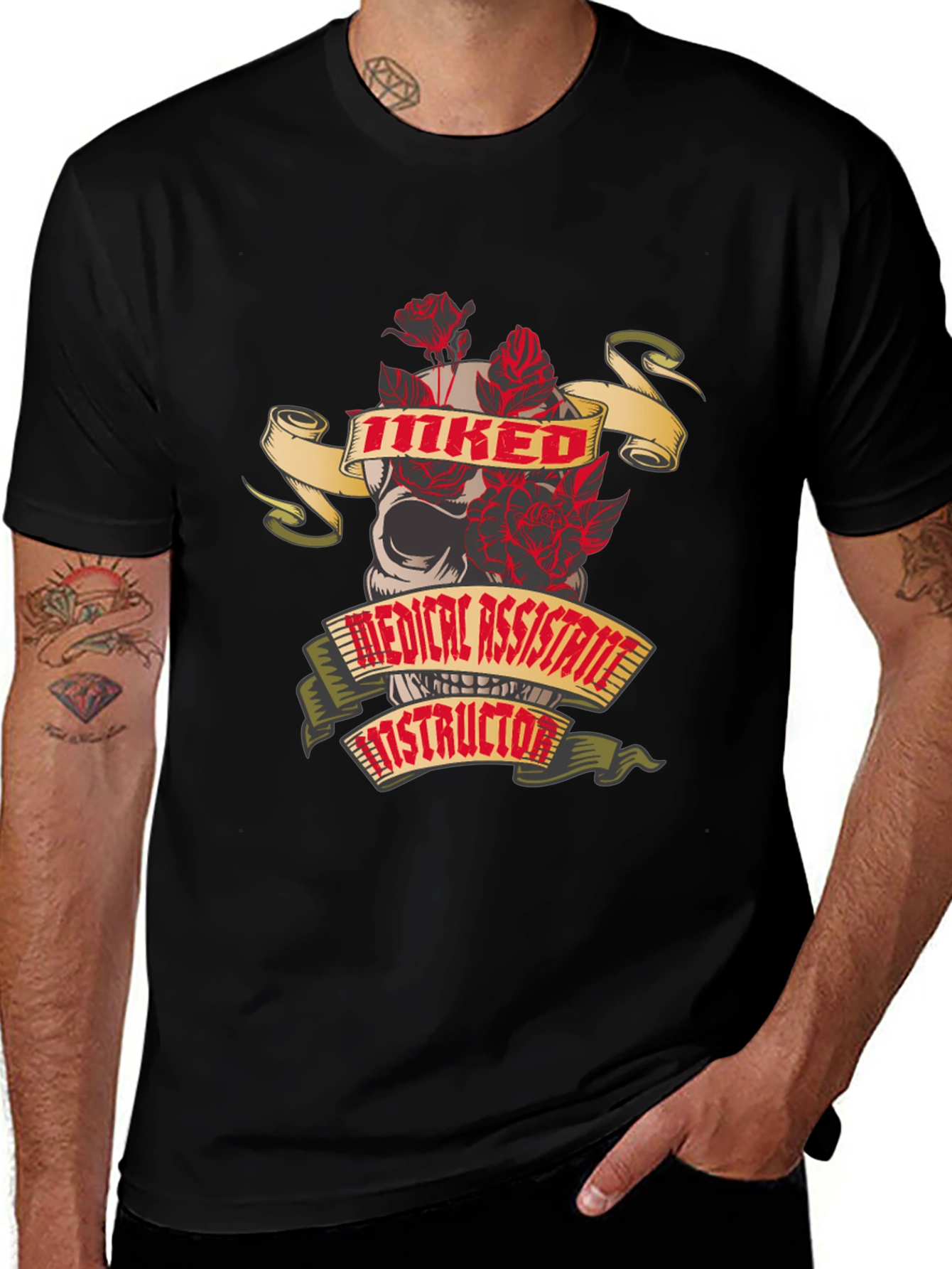 Inked Medical Assistant Instructor Black T-Shirt