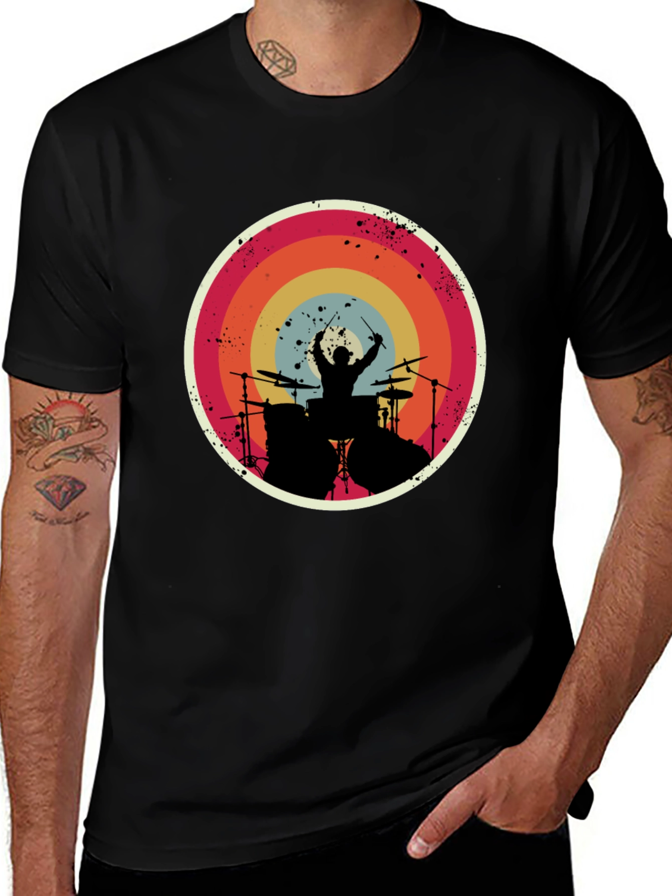 Retro Drummer Graphic Tee