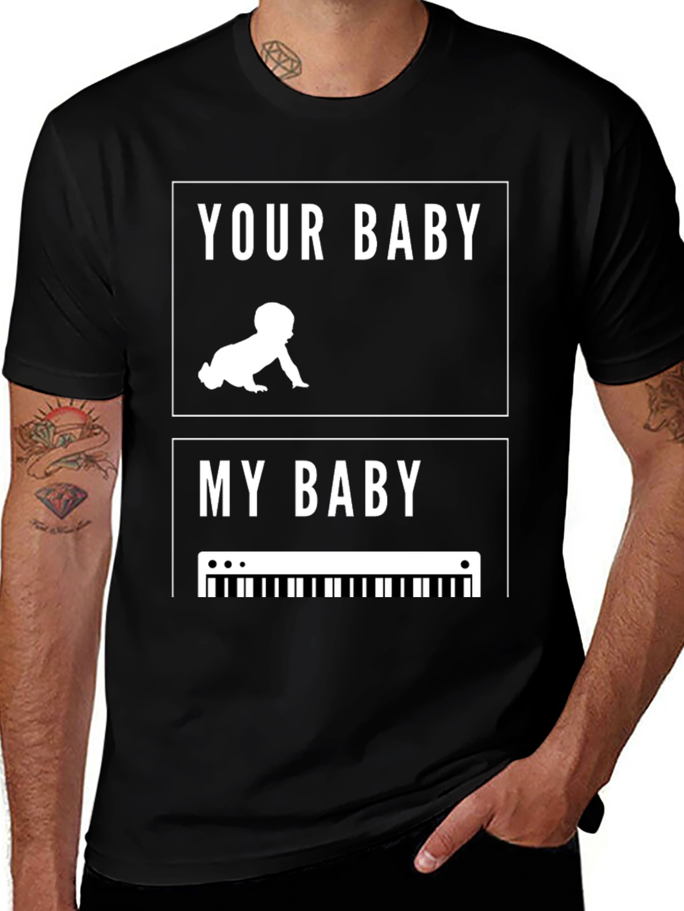 Variant 21 of Your Baby My Baby Funny Musician T-Shirt