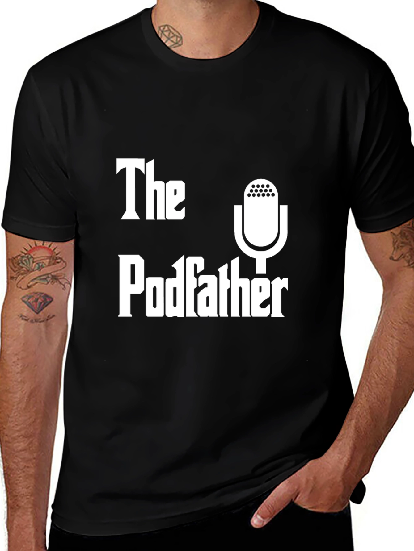 Variant 9 of The Podfather T-Shirt - Podcast Lover Tee