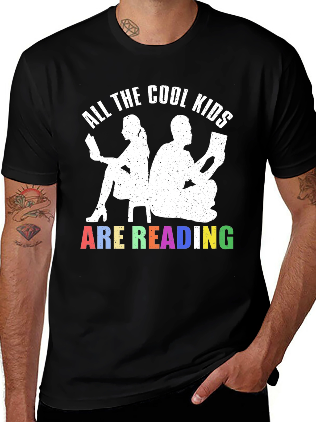 Variant 18 of Cool Kids Reading T-Shirt - Book Lover Tee