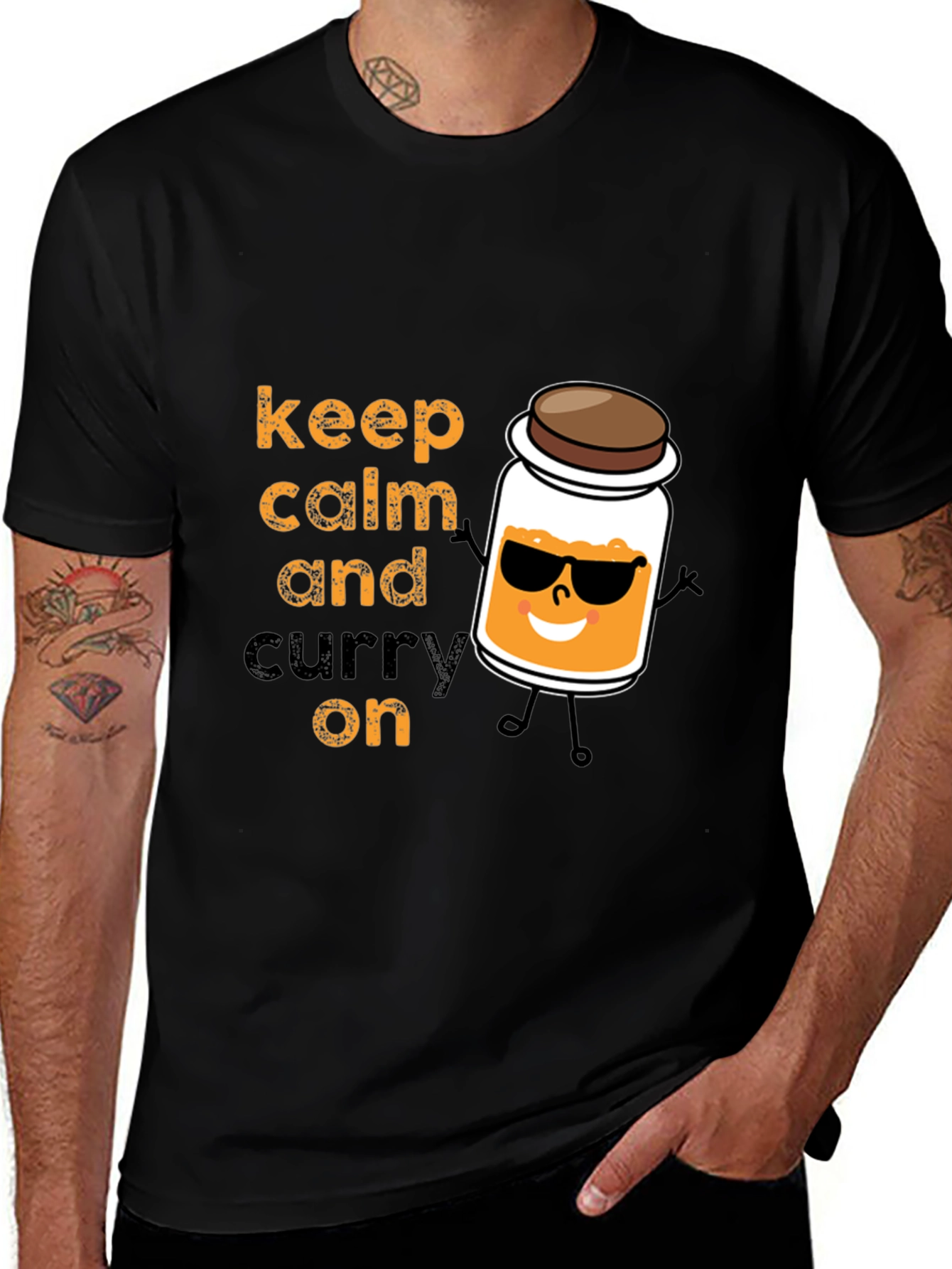 Variant 13 of Keep Calm and Curry On T-Shirt