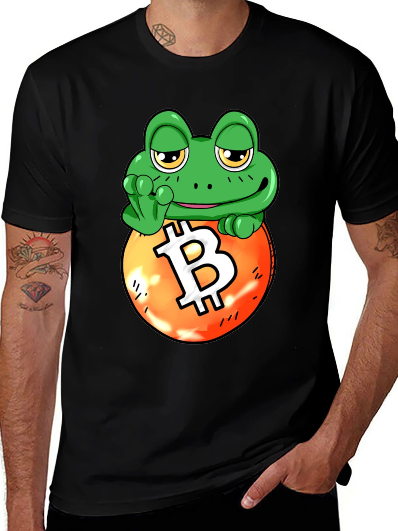 Variant 27 of Frog Bitcoin T-Shirt - Crypto Tee
