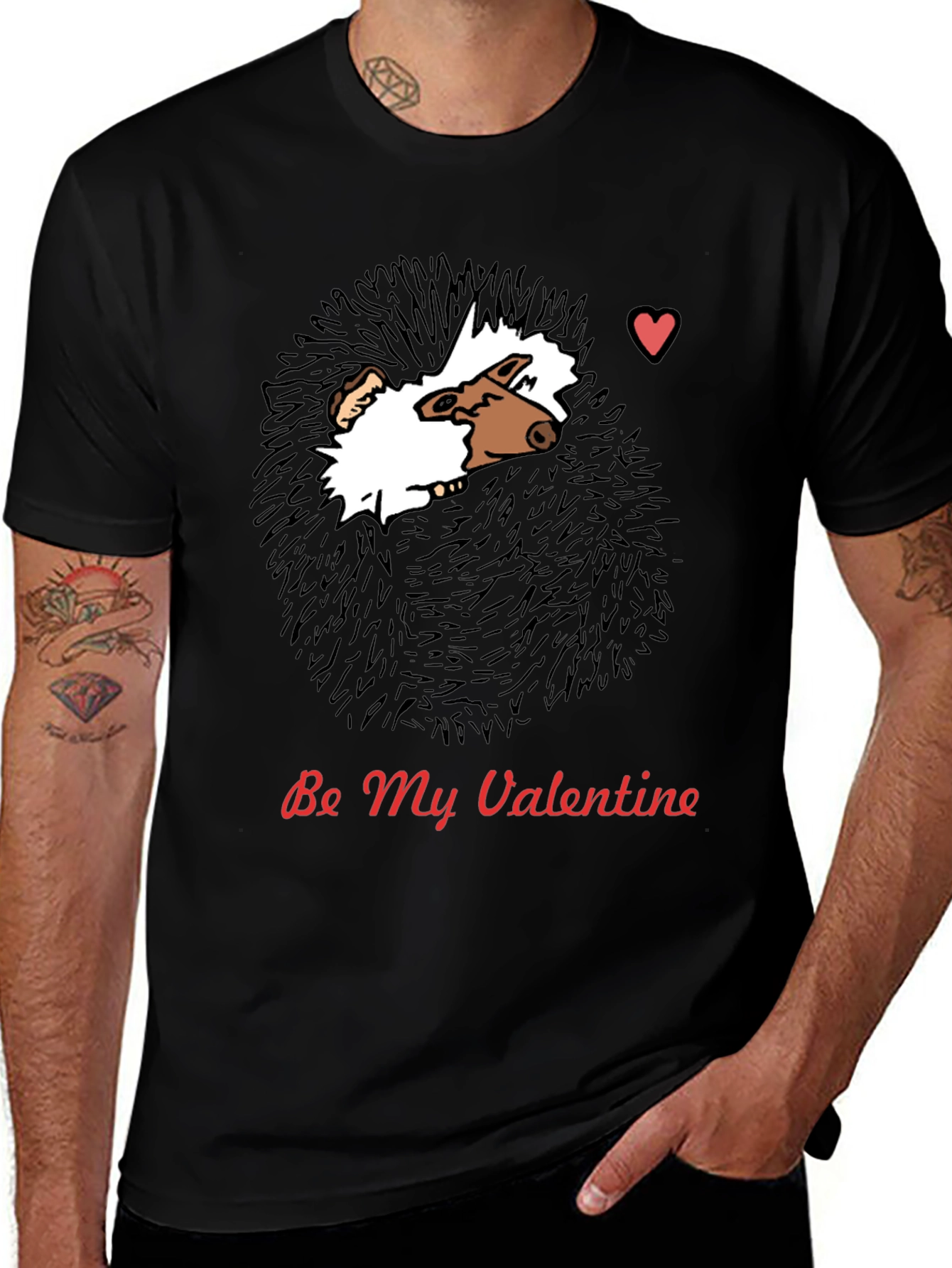 Be My Valentine Hedgehog T-Shirt