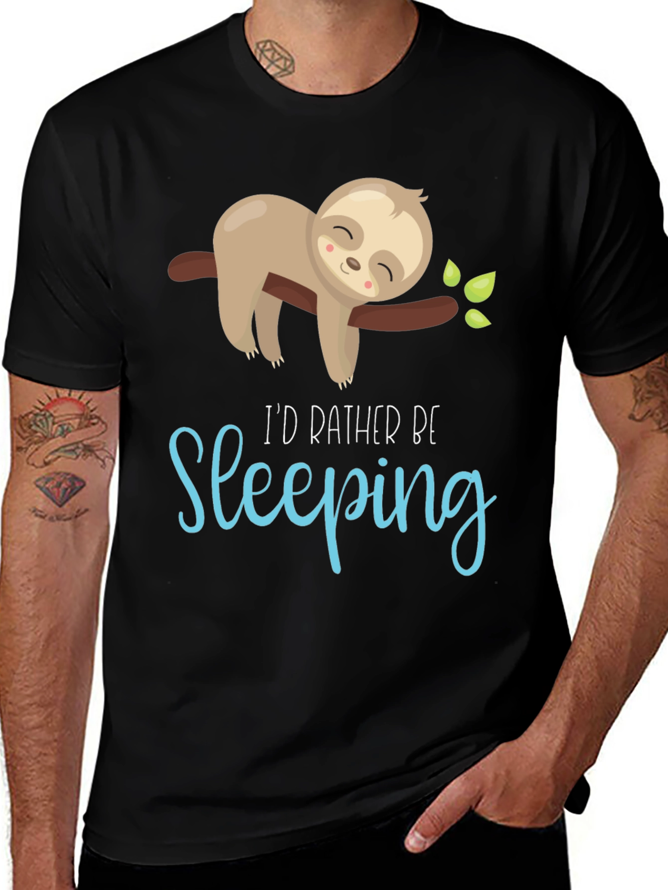 Variant 23 of Sloth Sleeping Graphic T-Shirt