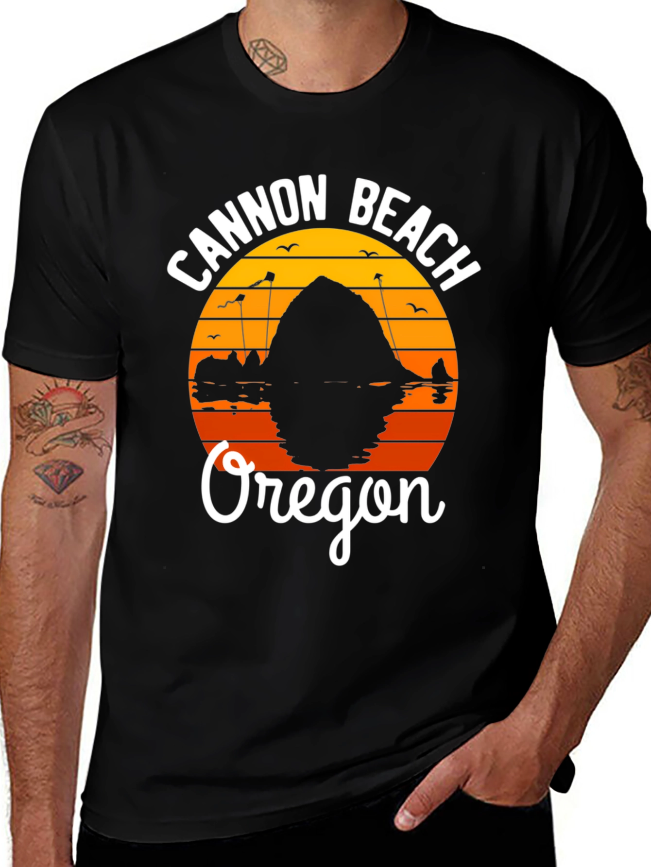 Cannon Beach Oregon Graphic T-Shirt
