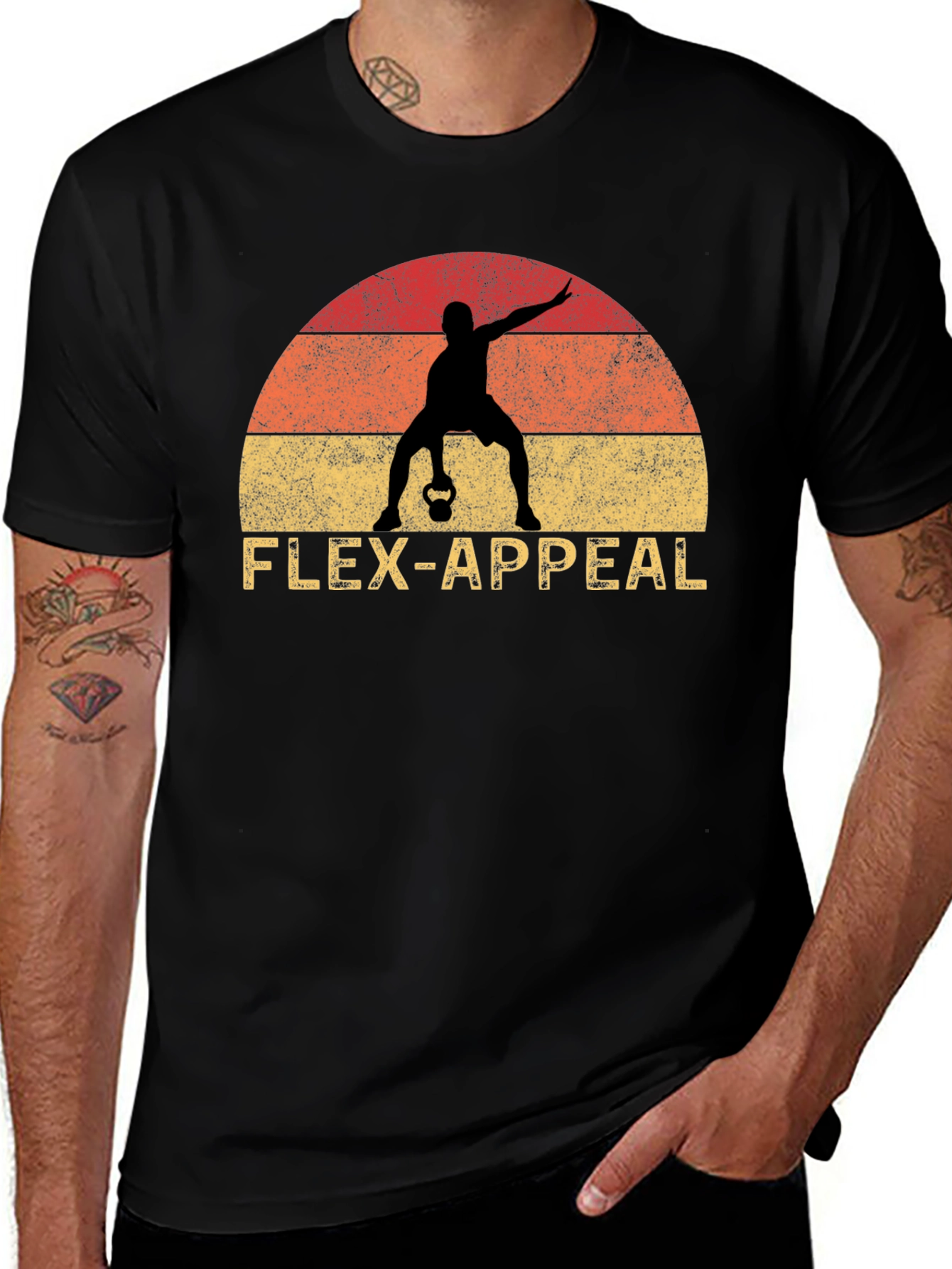 Flex Appeal Retro Workout T-Shirt