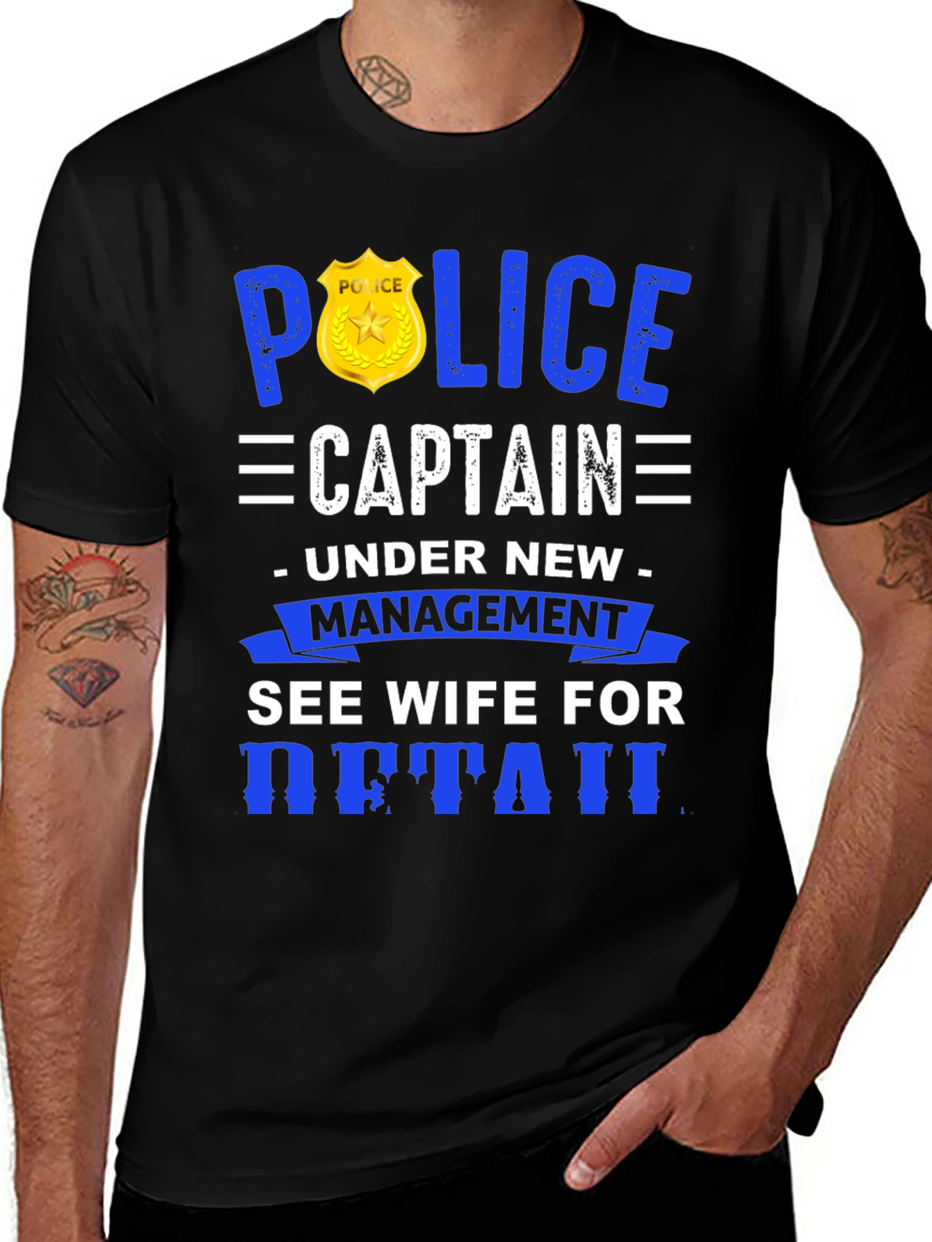 Variant 22 of Police Captain Under New Management T-Shirt