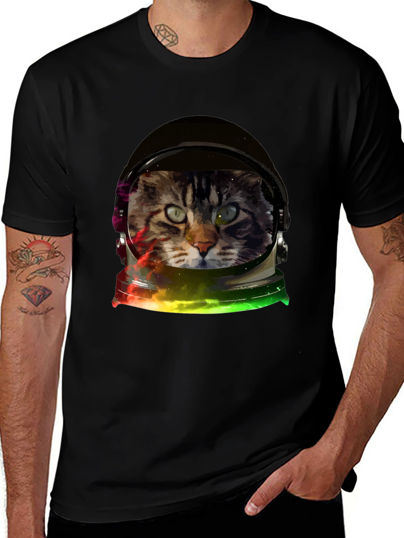 Variant 22 of Cosmic Cat Astronaut T-Shirt