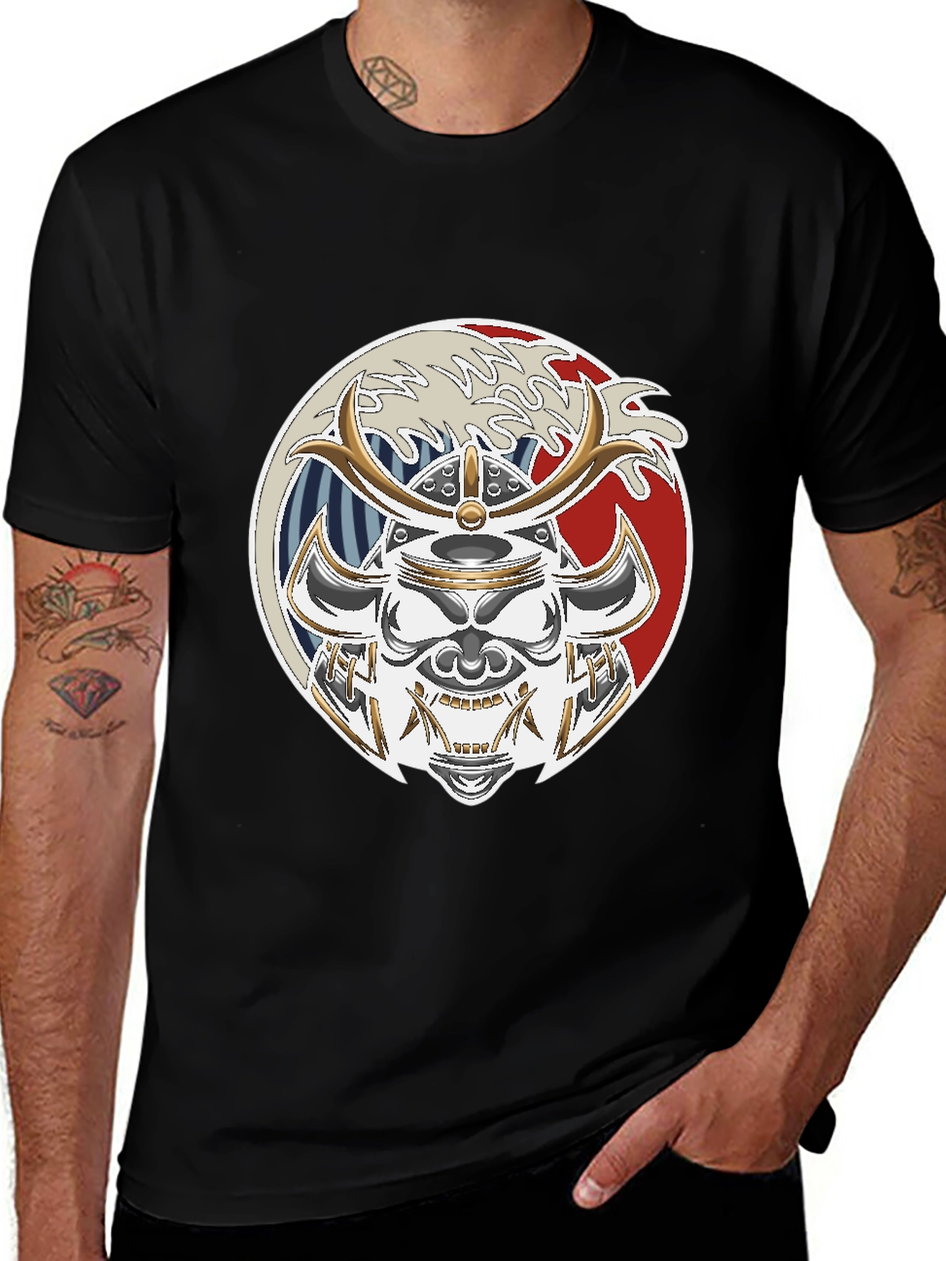 Variant 6 of Samurai Warrior Graphic T-Shirt