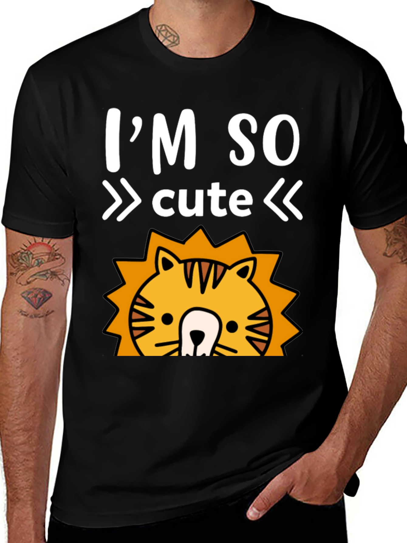 Variant 19 of I'm So Cute Lion Graphic T-Shirt