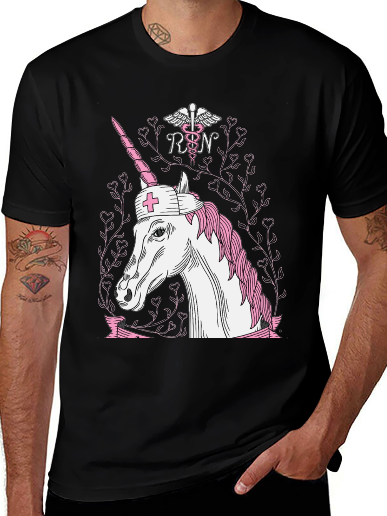 Variant 22 of RN Unicorn Graphic Tee - Nursing Pride!