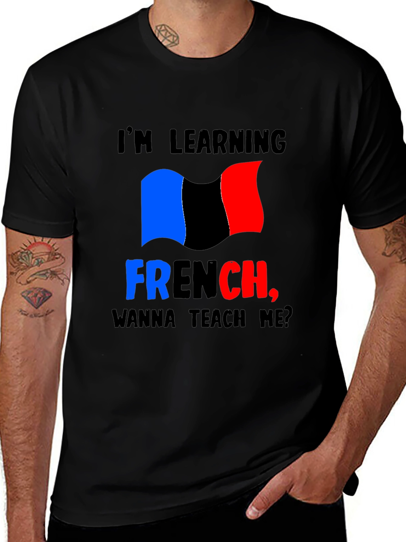Variant 5 of I'm Learning French Graphic Tee