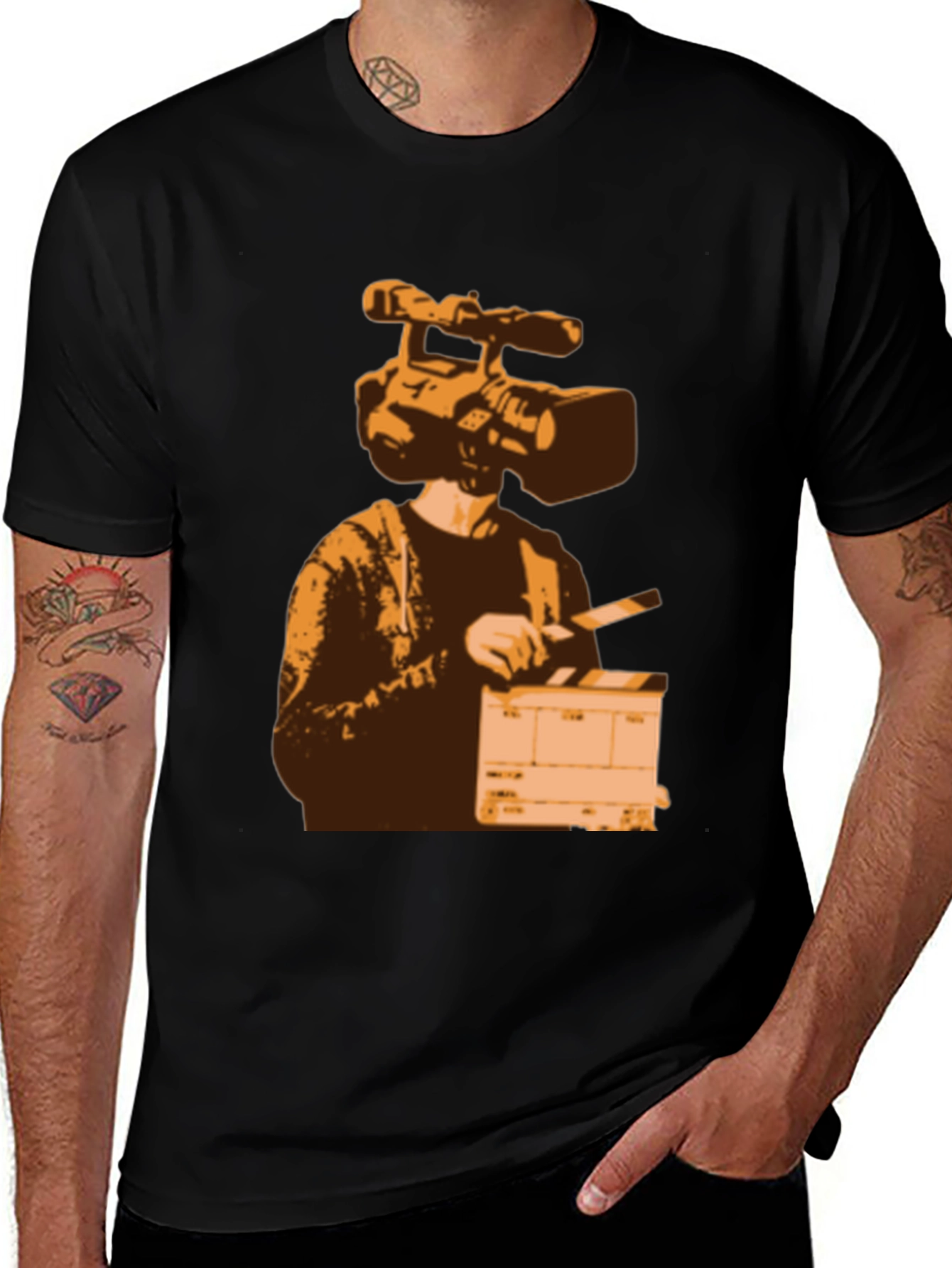 Camera Head Filmmaker Graphic Tee