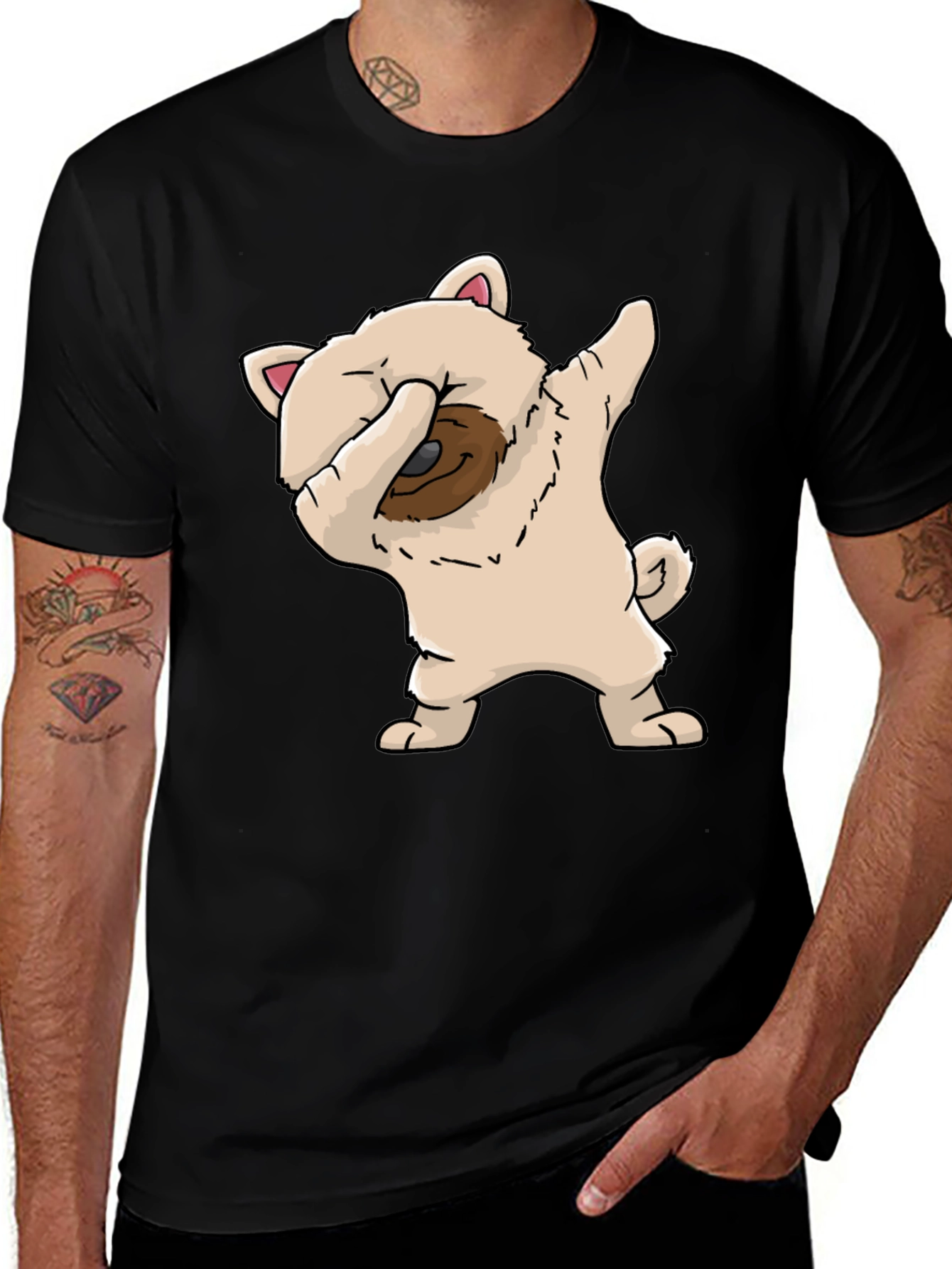 Variant 19 of Dabbing Dog Graphic Tee