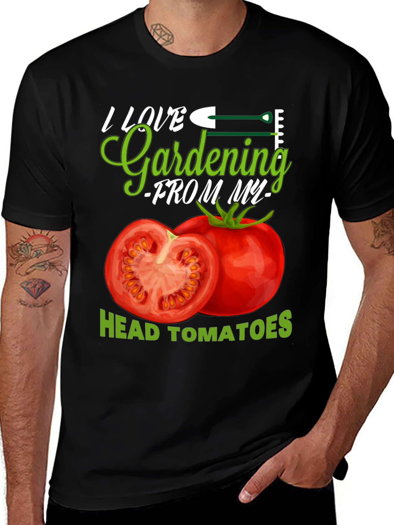 Variant 10 of I Love Gardening T-Shirt - Tomato Head