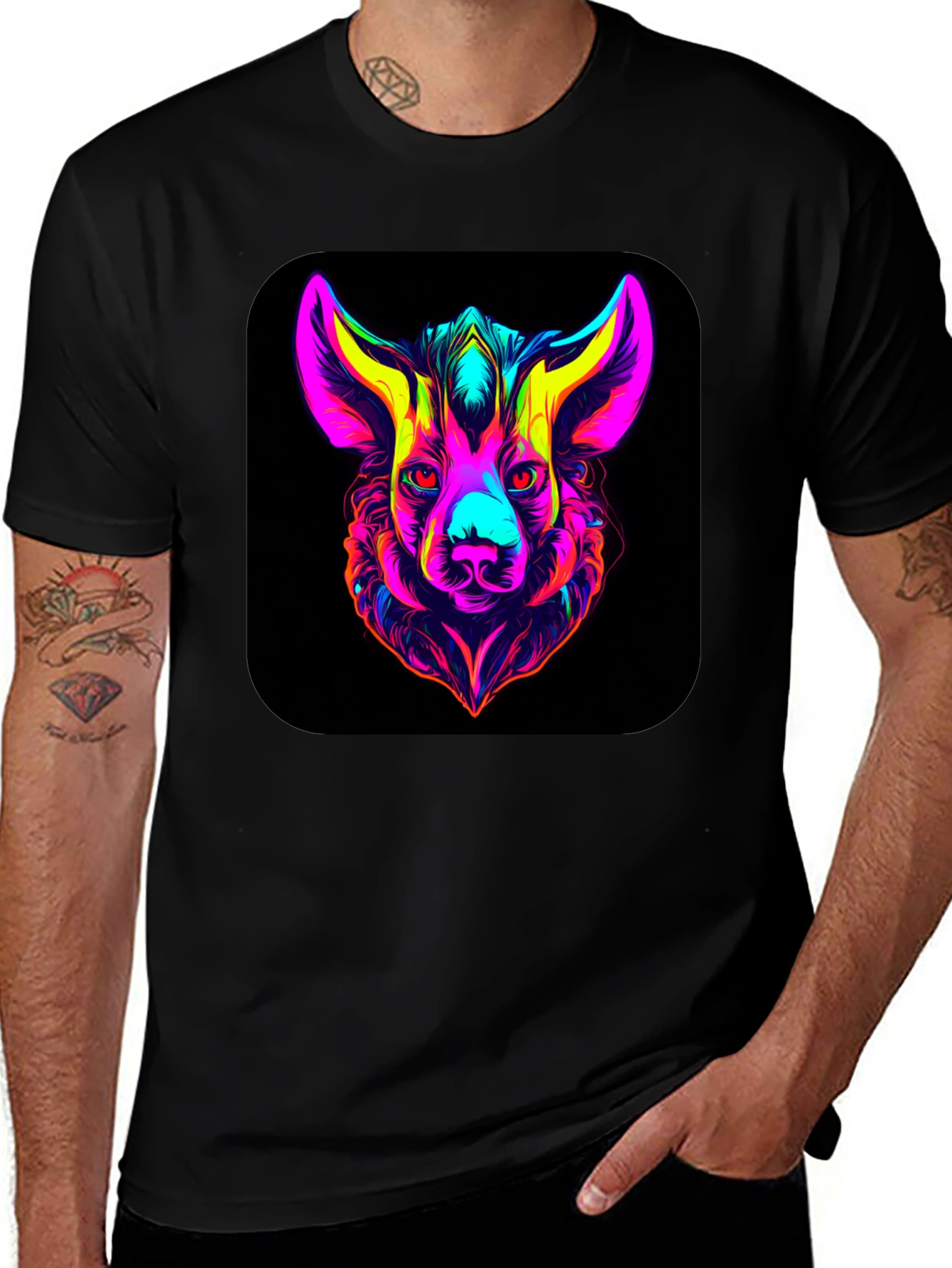Variant 13 of Vibrant Animal Graphic T-Shirt - Modern Art Tee