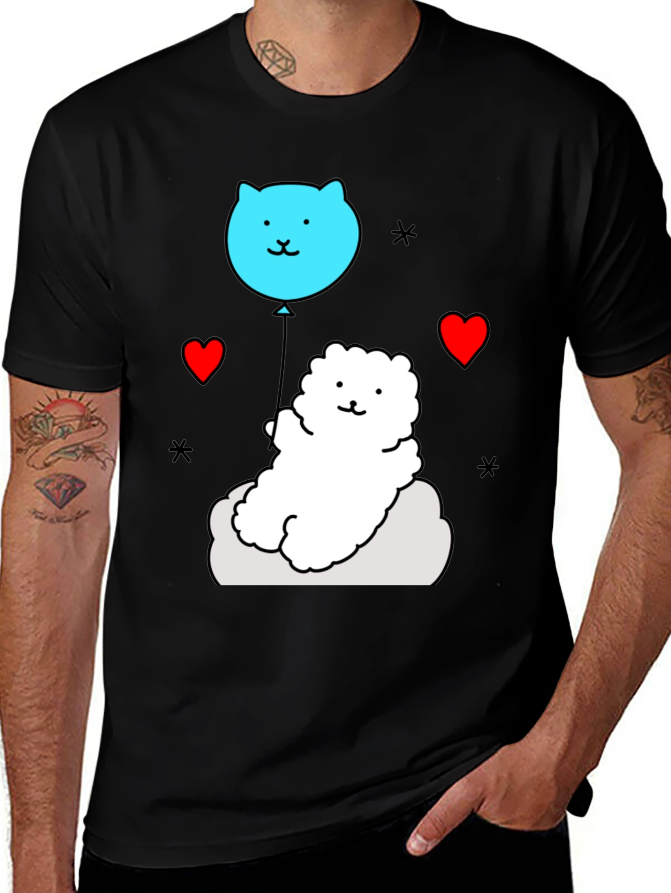 Variant 10 of Cute Cloud Pup T-Shirt - Whimsical Design