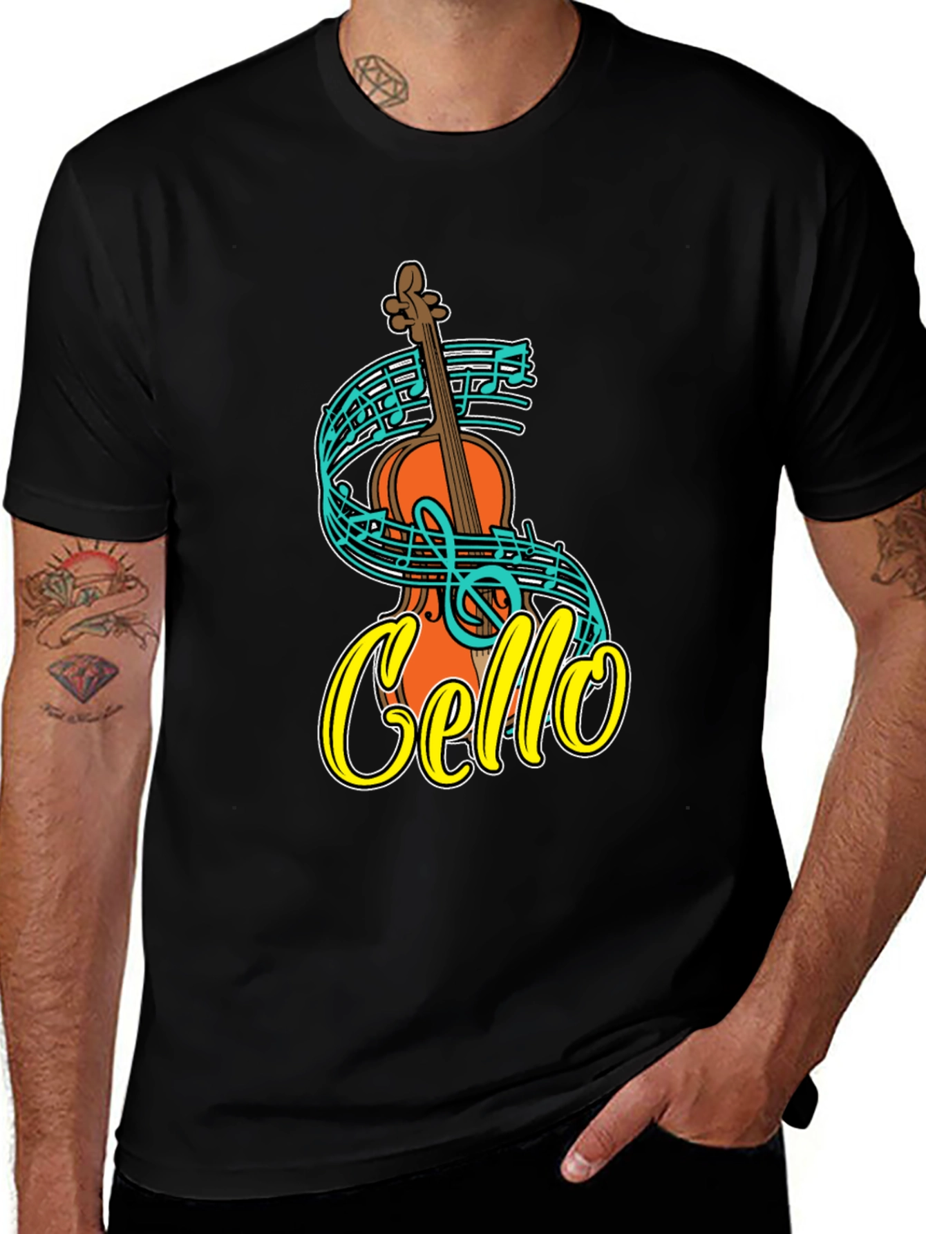 Variant 16 of Cello Music T-Shirt