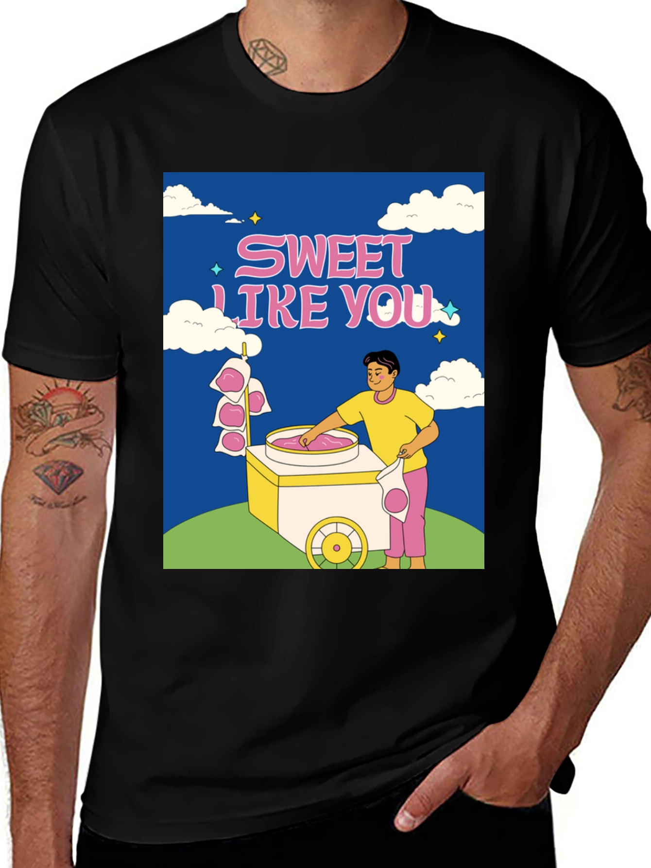 Sweet Like You Graphic T-Shirt - Cotton Candy Tee