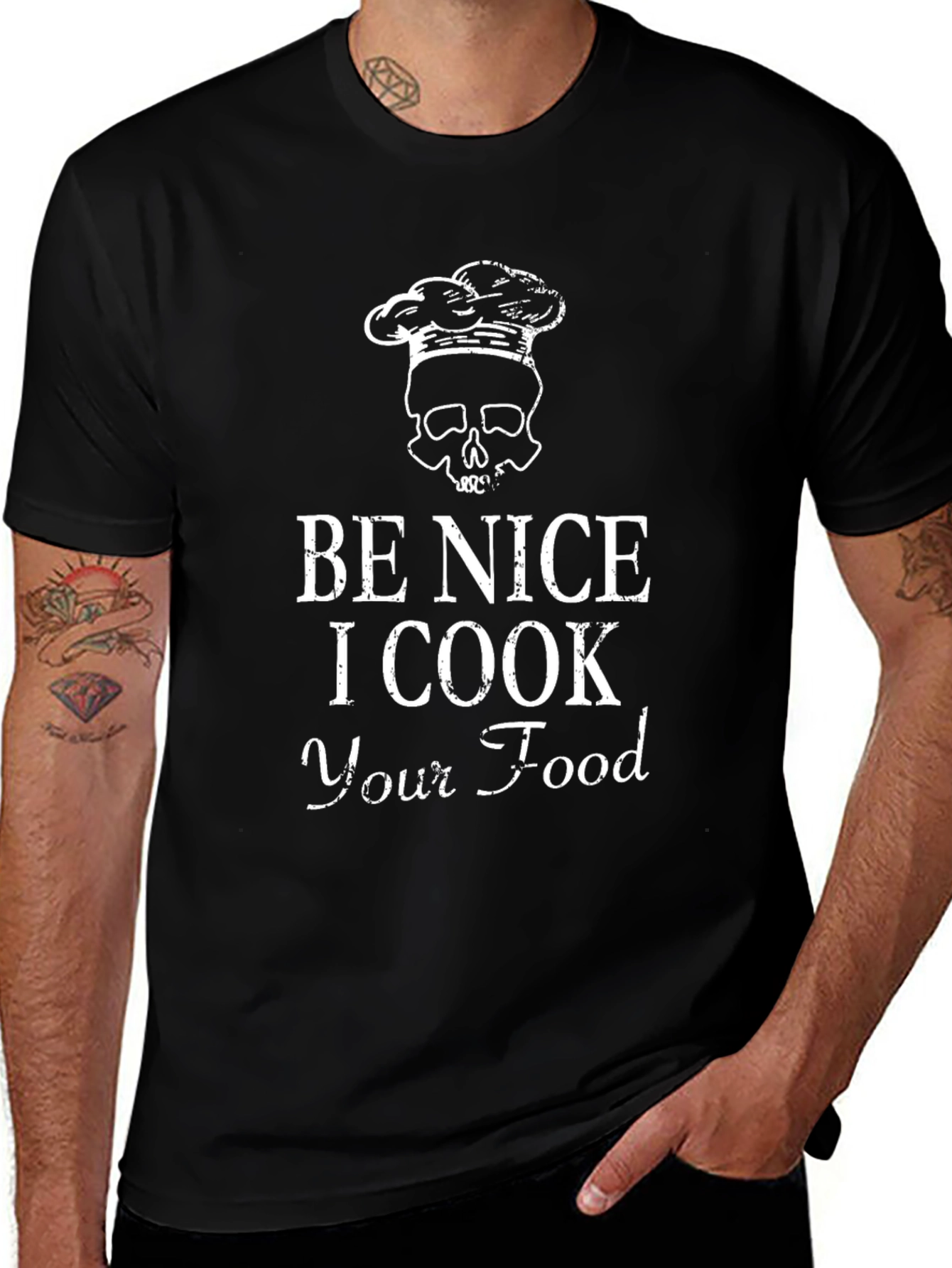 Variant 12 of Be Nice I Cook Your Food Graphic Tee