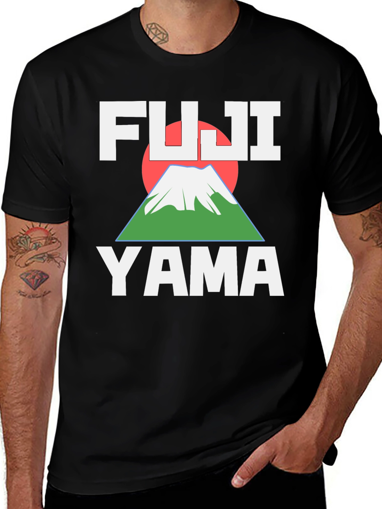 Fuji Yama Graphic T-Shirt - Classic Mountain Tee