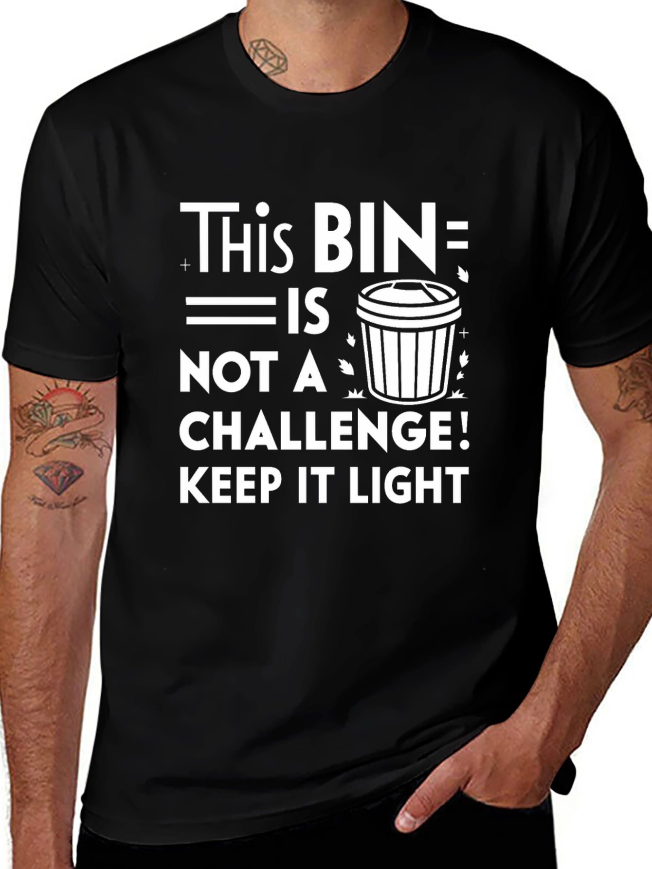 Variant 19 of Humorous "This Bin is Not A Challenge" Graphic Tee