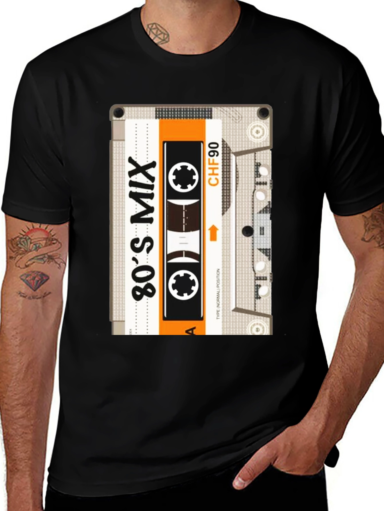 Variant 7 of Retro 80's Mix Cassette Tape Graphic Tee