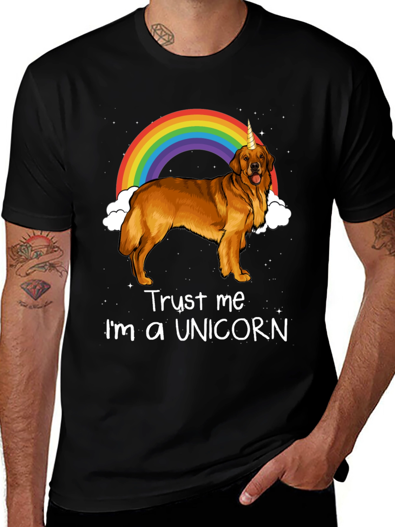 Variant 7 of Trust Me I'm a Unicorn Dog T-Shirt