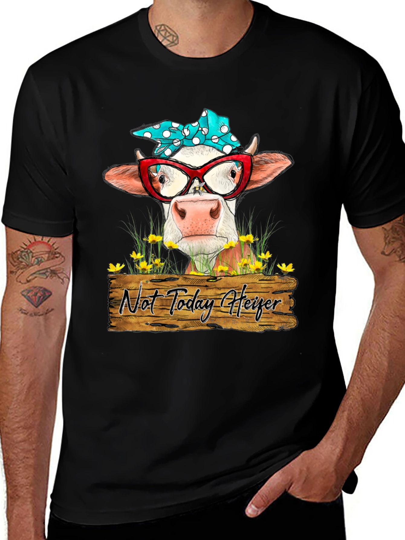 Variant 9 of Funny Cow T-Shirt - Not Today Heifer